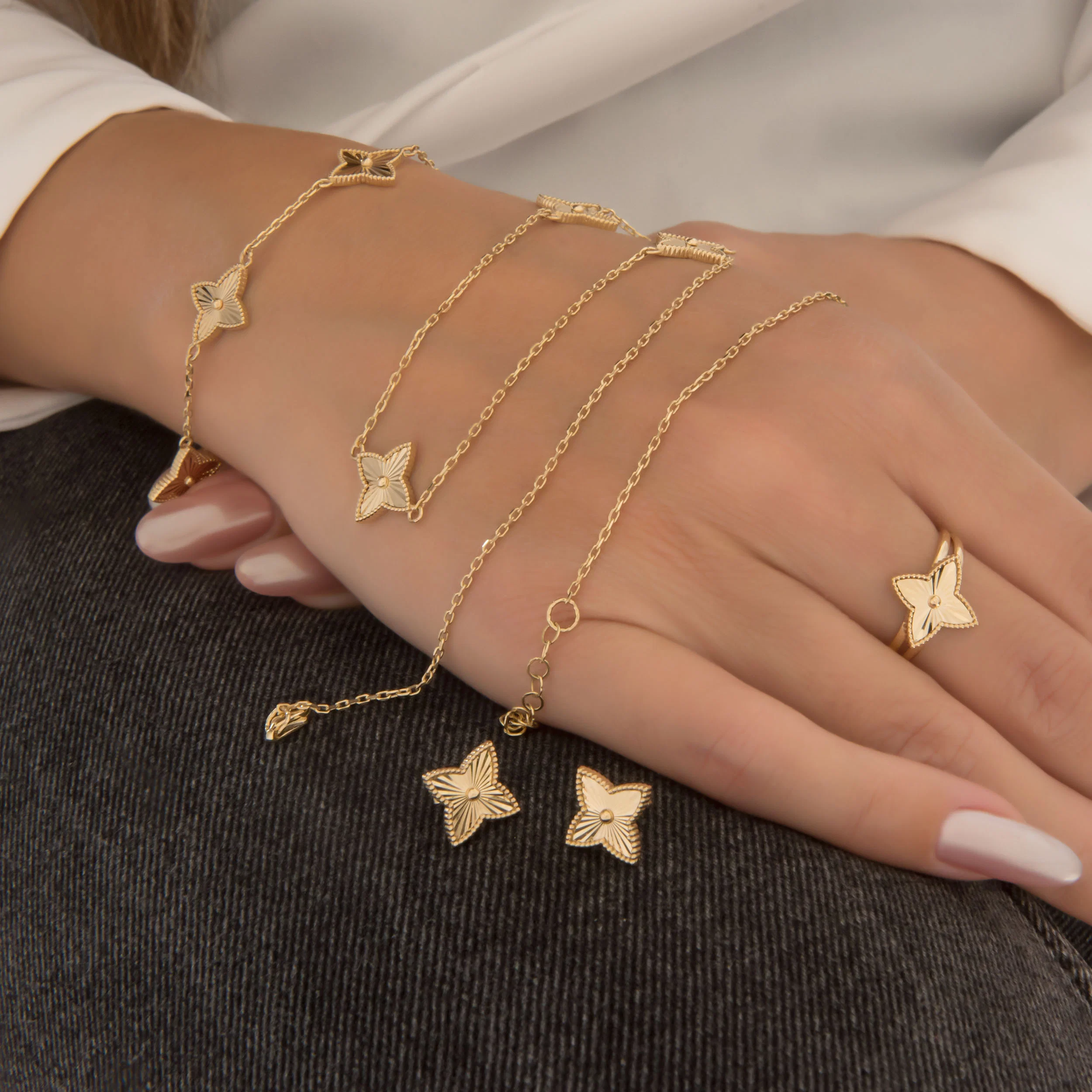 Diamond Cut Milgrain Star Set — additional product image 2 from AntEva Crafts