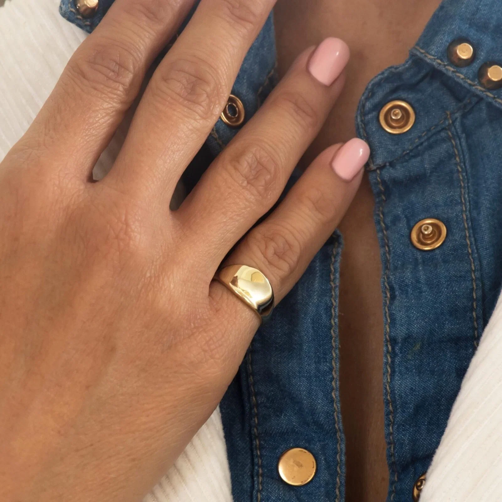 Personalized Pinky Signet Ring — additional product image 2 from AntEva Crafts