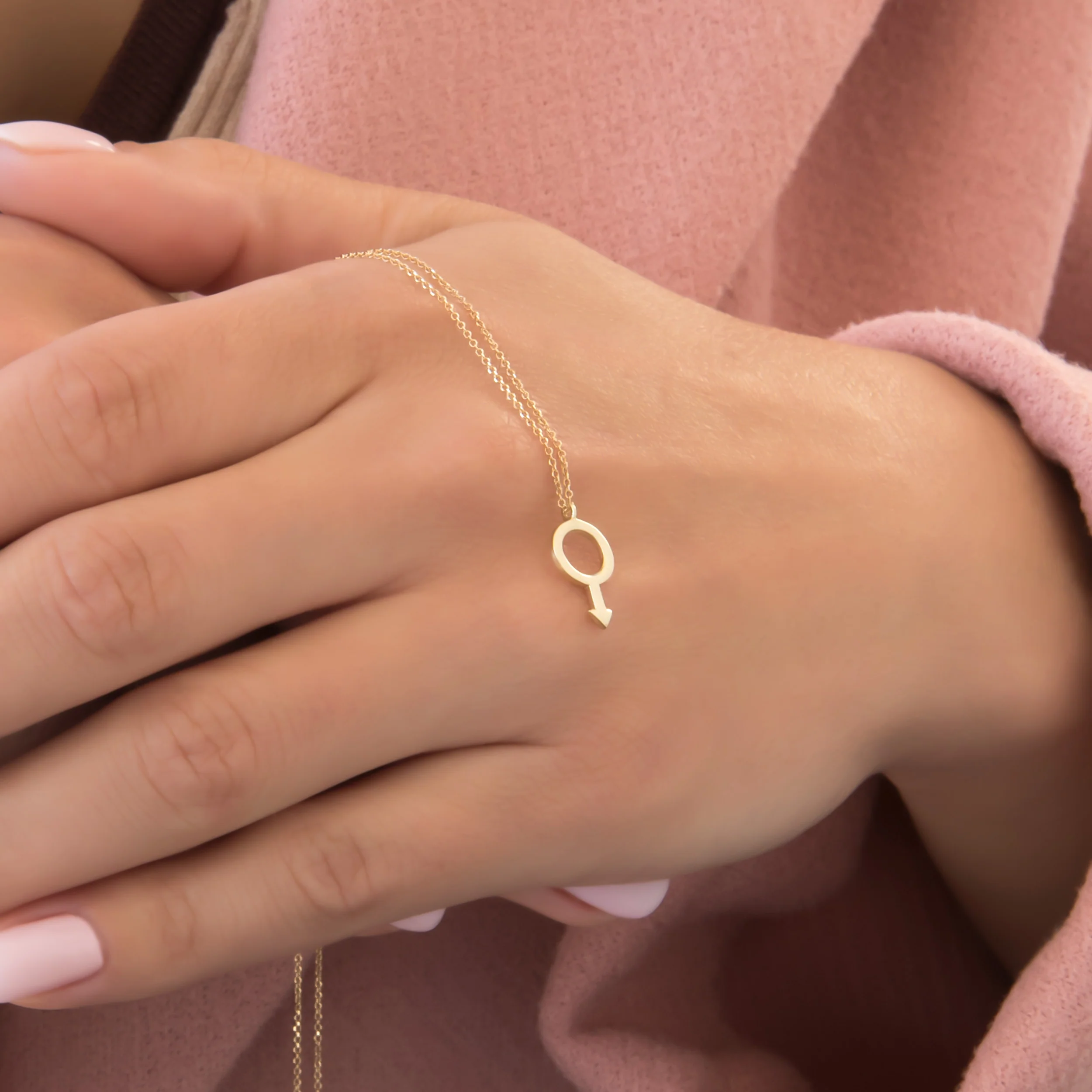 Mars Symbol Necklace — additional product image 3 from AntEva Crafts