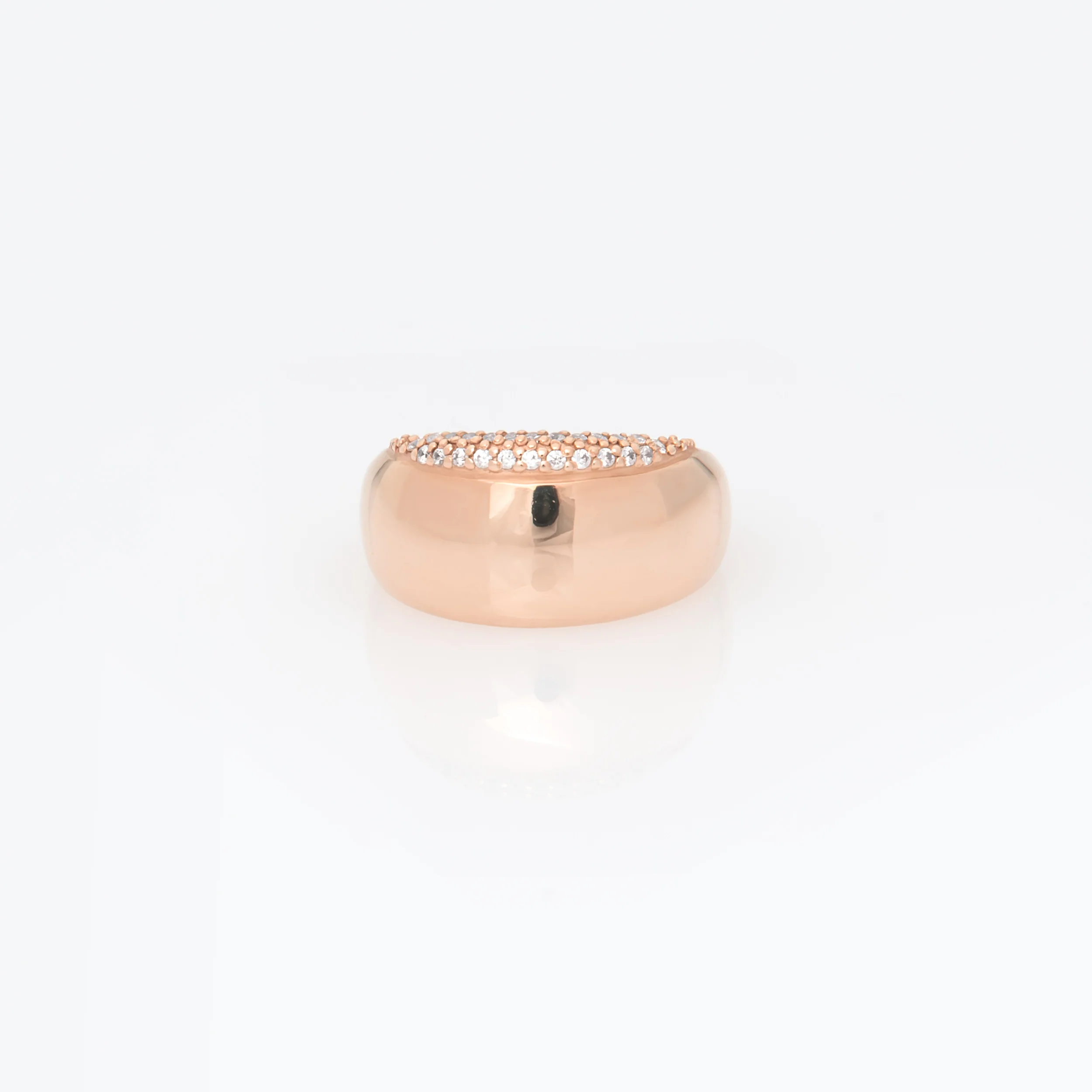 Wide Dome Diamond Ring — additional product image 6 from AntEva Crafts