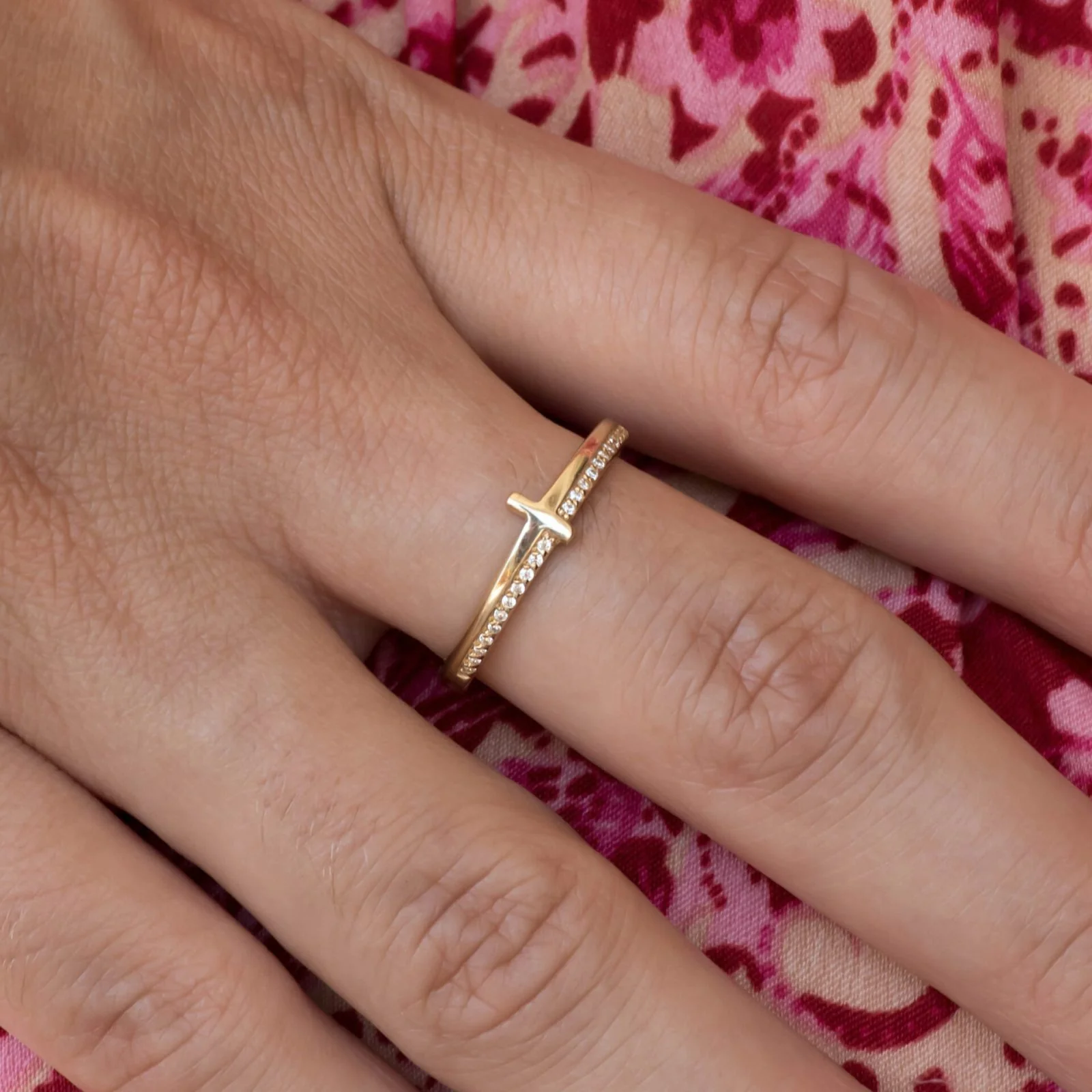 Cross Diamond Ring — additional product image 3 from AntEva Crafts