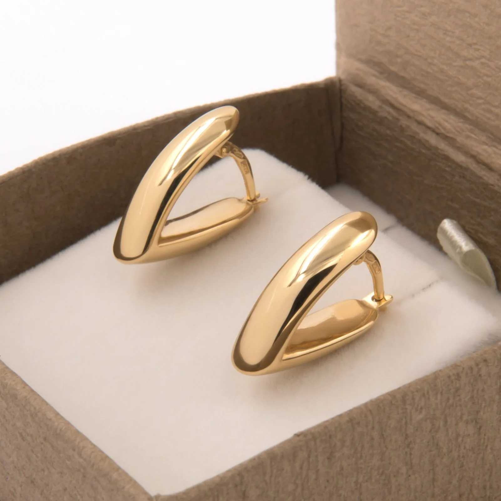 Triangle Hoop Earrings — additional product image 6 from AntEva Crafts