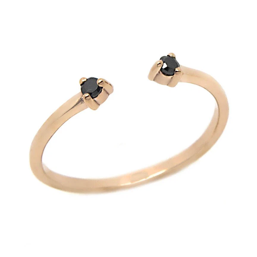 Double Open Diamond Ring — additional product image 6 from AntEva Crafts