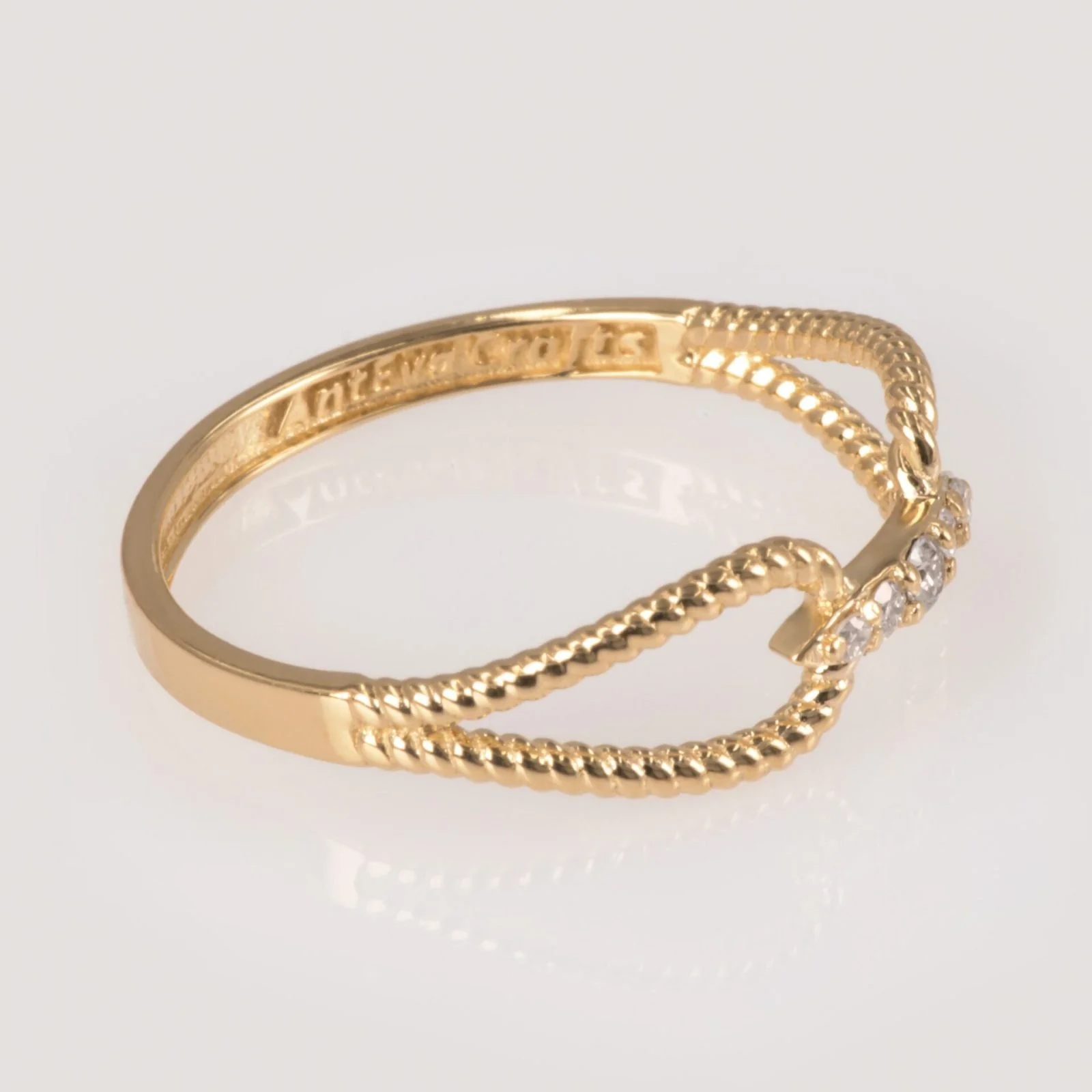 Diamond Rope Ring — additional product image 3 from AntEva Crafts