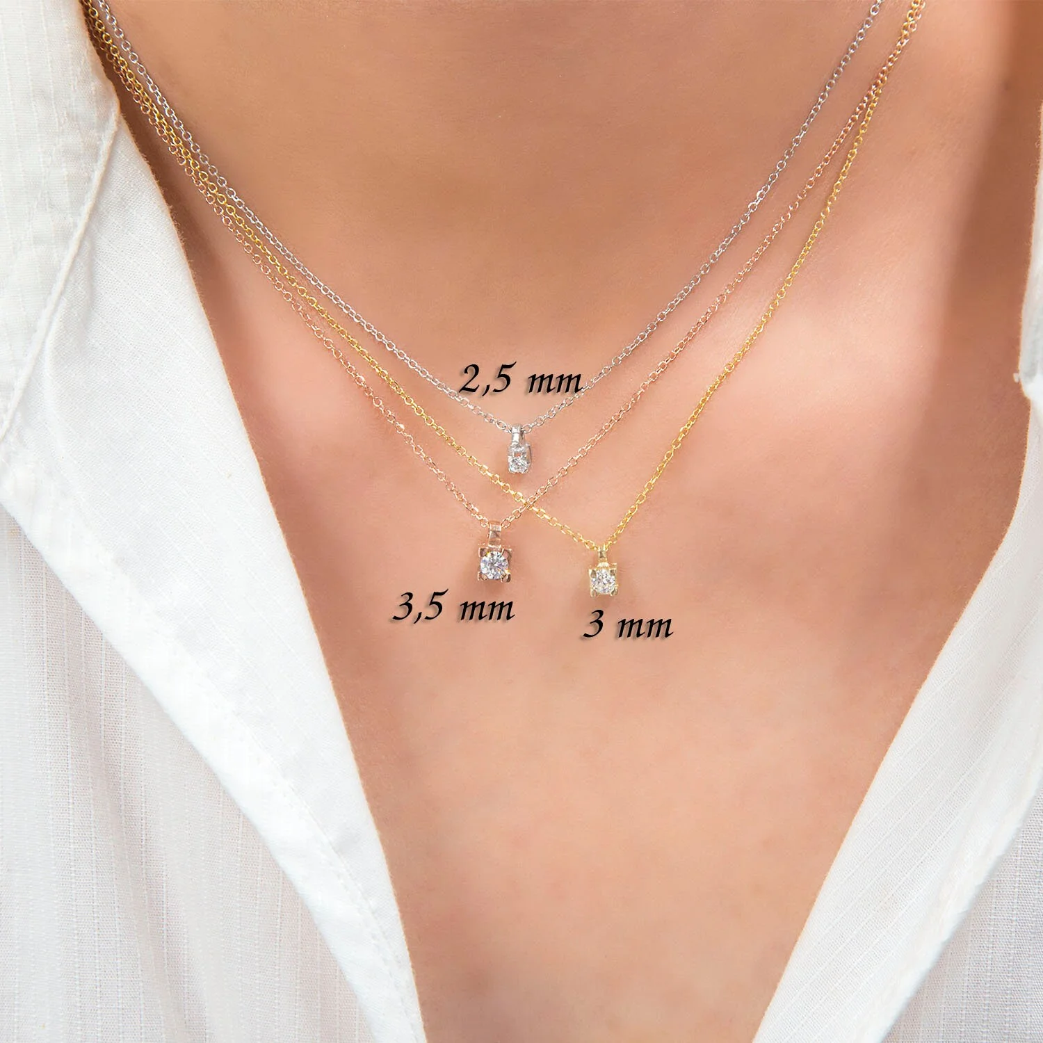 Gemstone Solitaire Necklace — additional product image 6 from AntEva Crafts