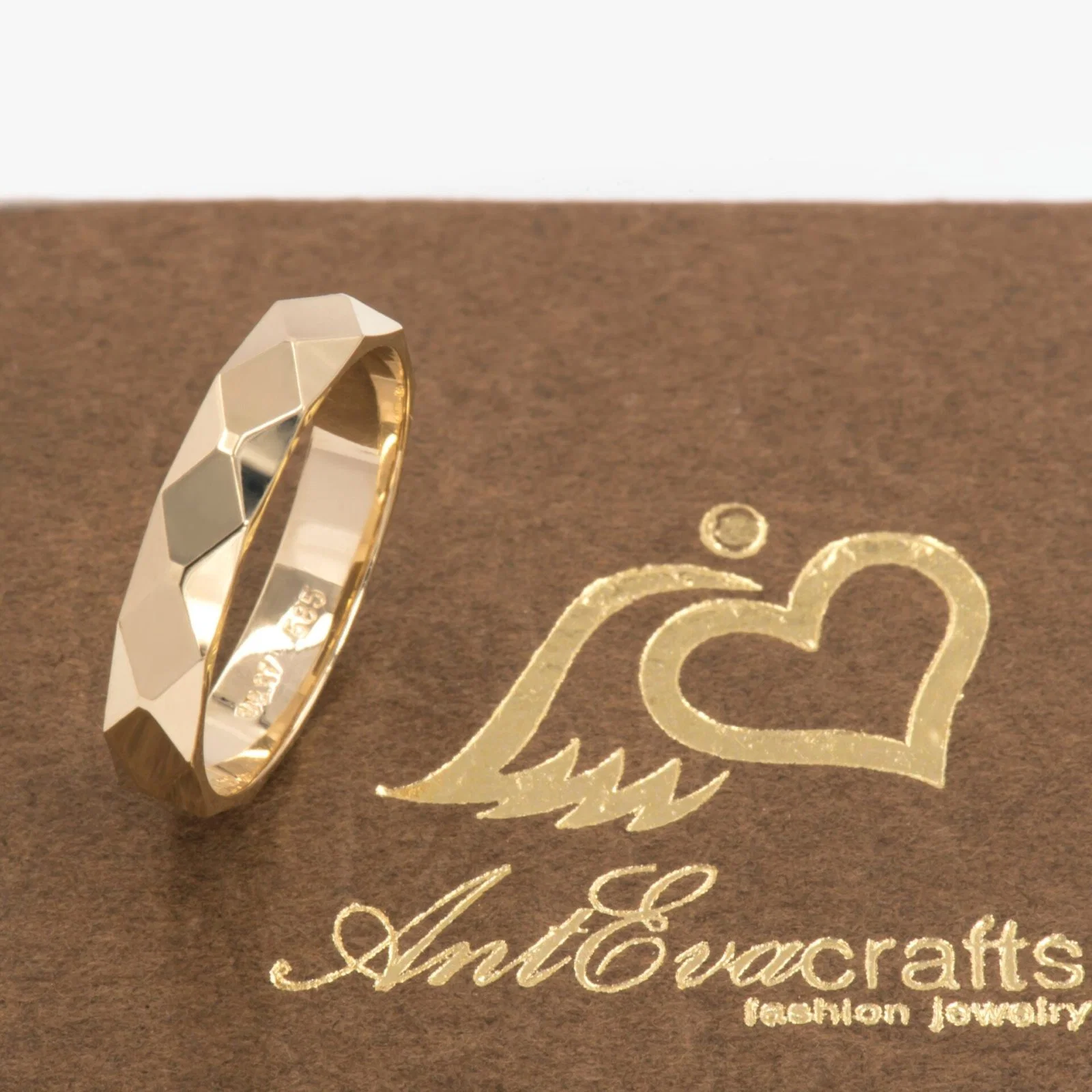 Diamond Cut Band 3.8mm — additional product image 9 from AntEva Crafts