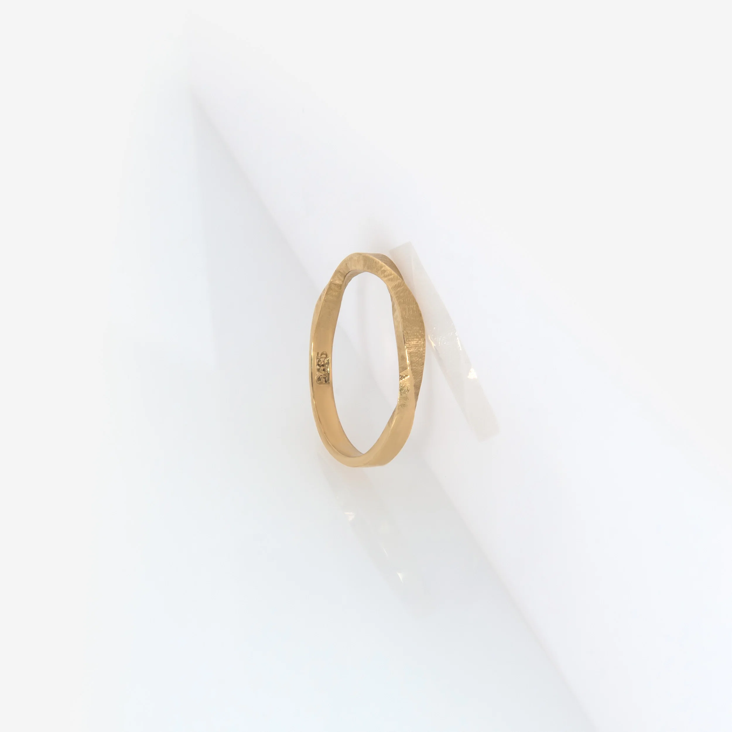 Mobius Diamond Cut Textured Ring — additional product image 3 from AntEva Crafts