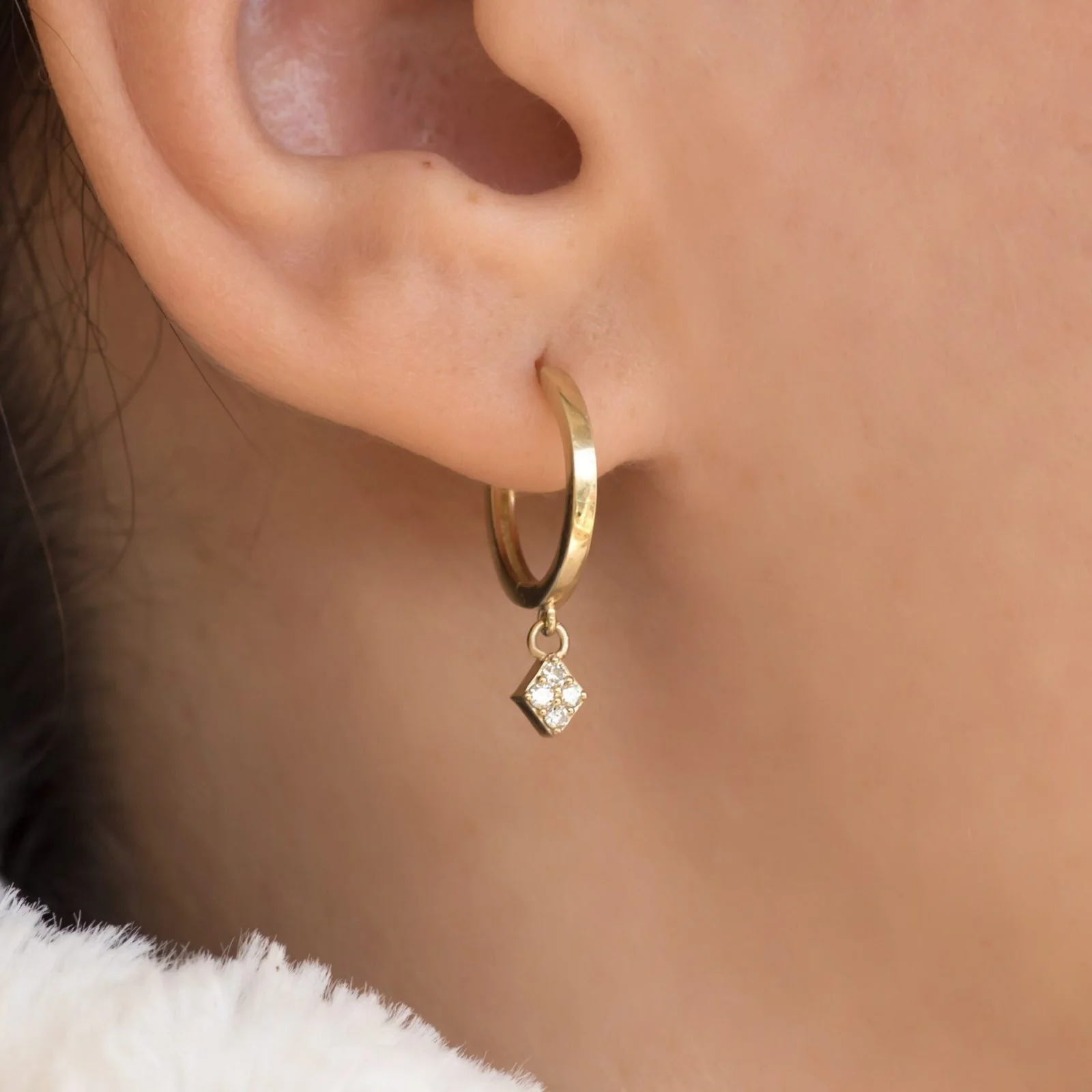 Hanging Marquise Earrings — additional product image 2 from AntEva Crafts