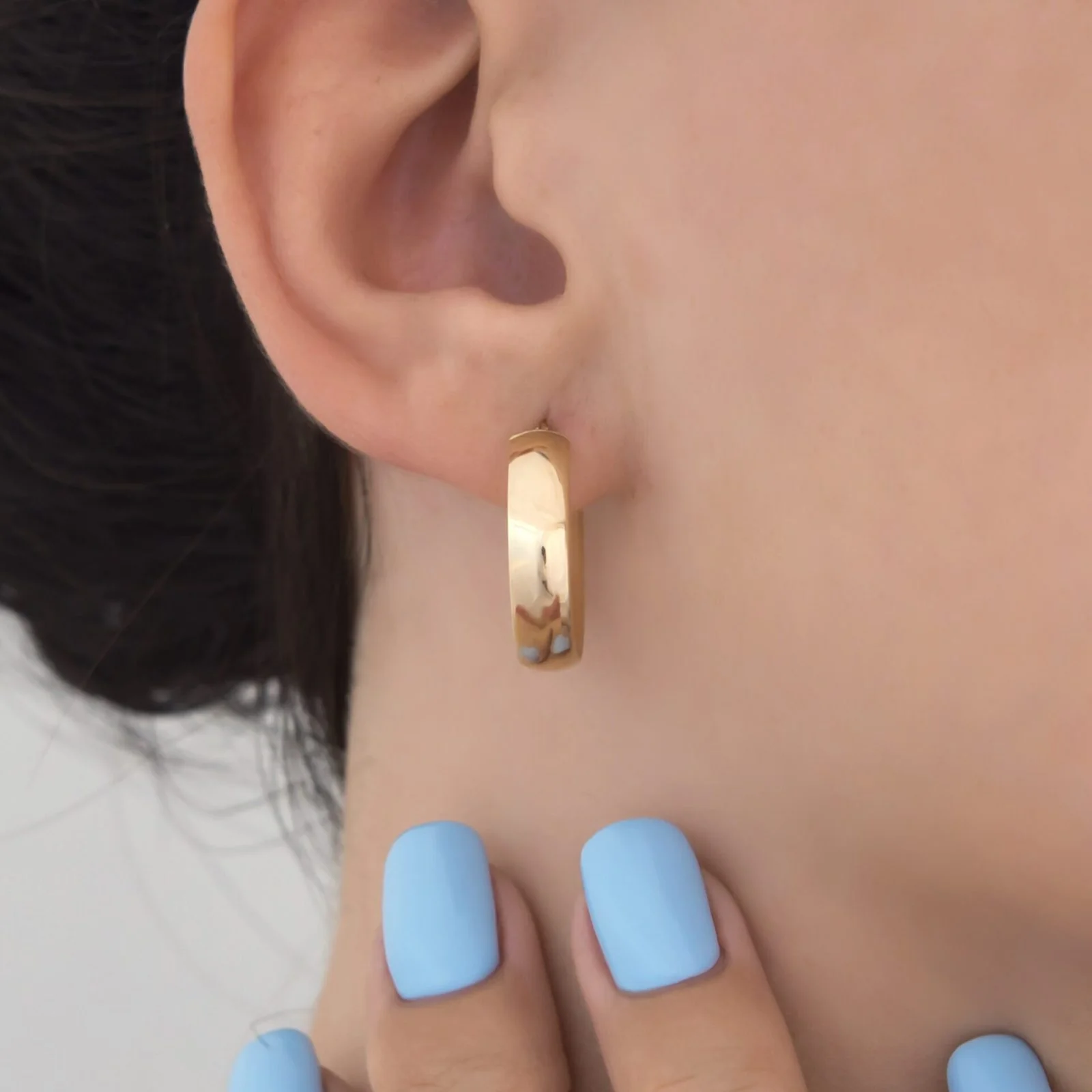 Classic Hoop Earrings — additional product image 4 from AntEva Crafts