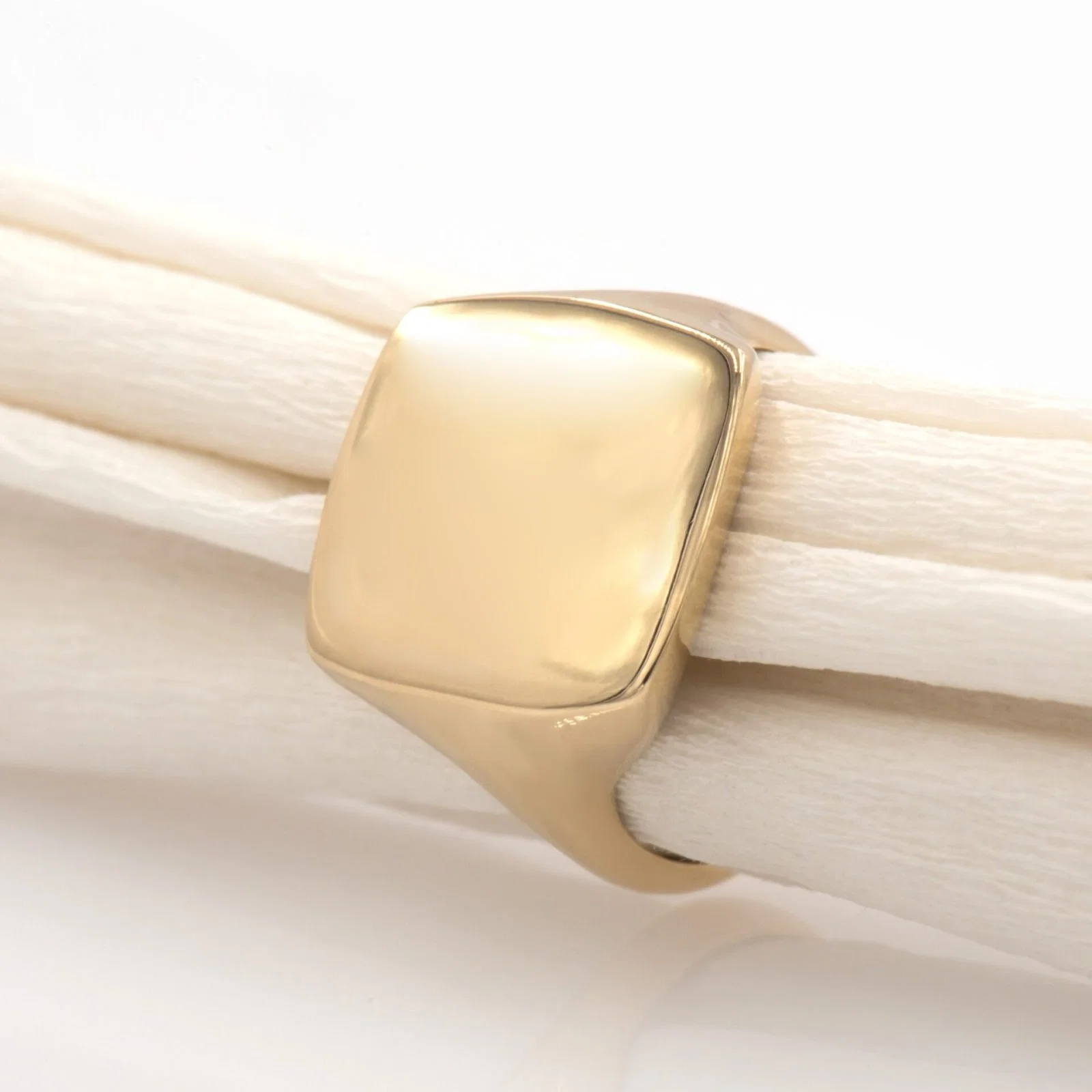 Monogram Square Signet Ring — additional product image 3 from AntEva Crafts