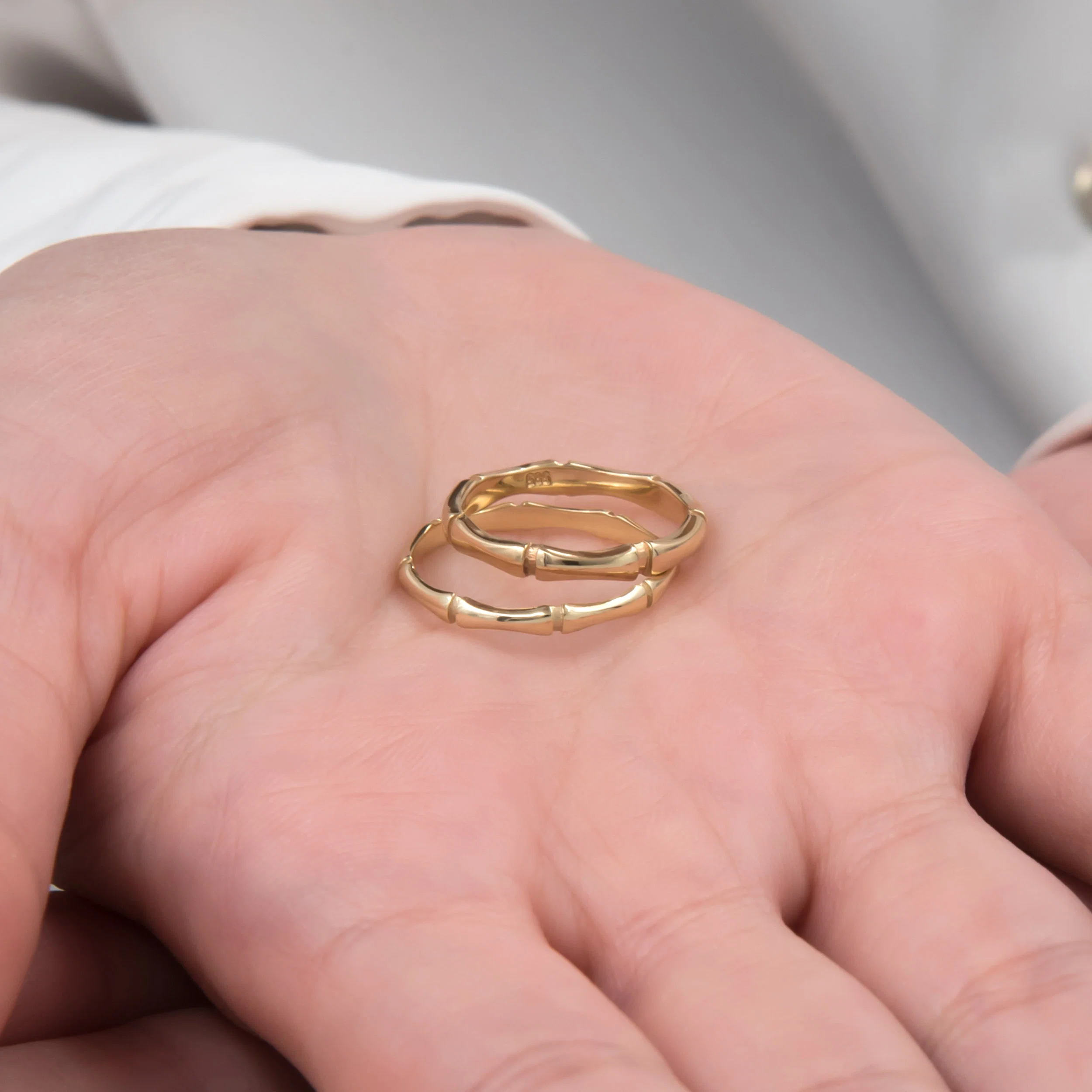 Gold Bamboo Ring — additional product image 12 from AntEva Crafts