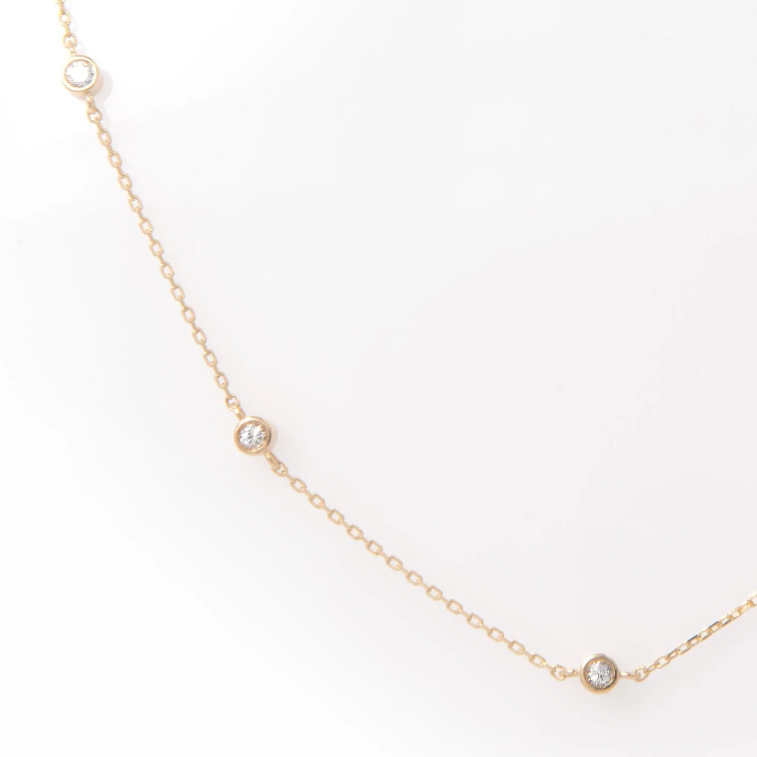 Diamond Station Necklace — additional product image 3 from AntEva Crafts