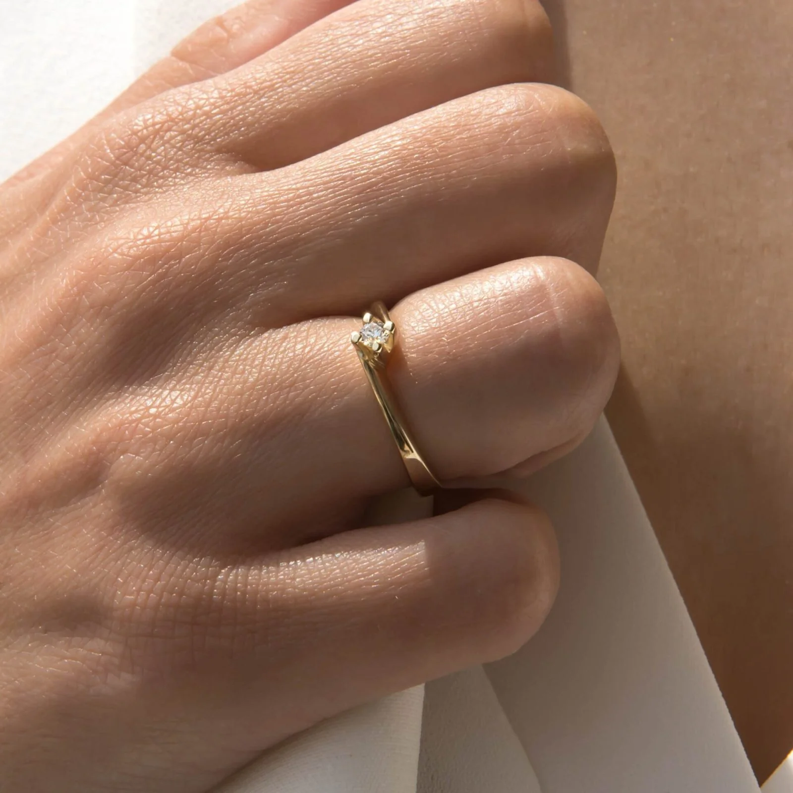 Solitaire Diamond Ring — additional product image 6 from AntEva Crafts