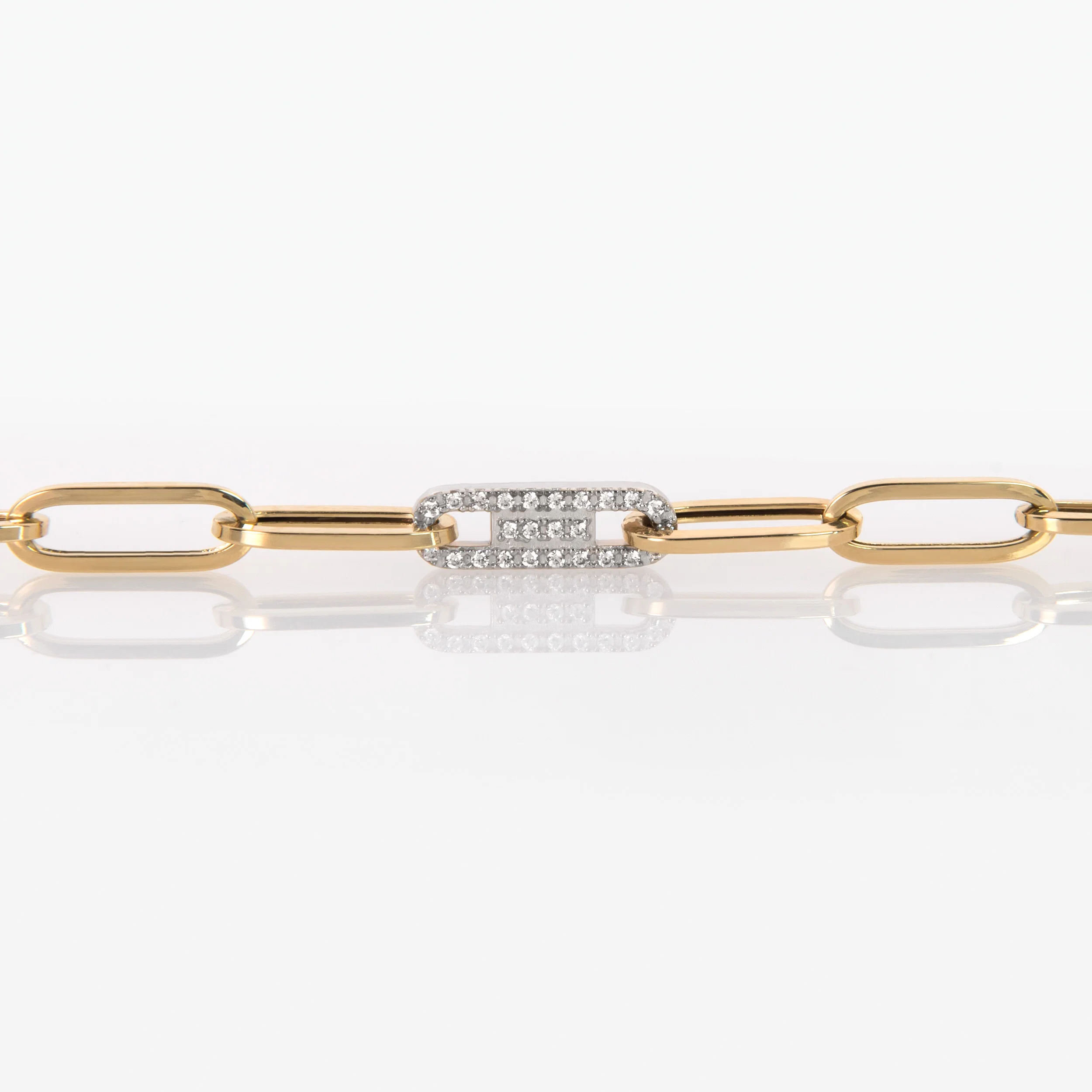 Dual-Tone Oval Clip Bracelet — additional product image 3 from AntEva Crafts
