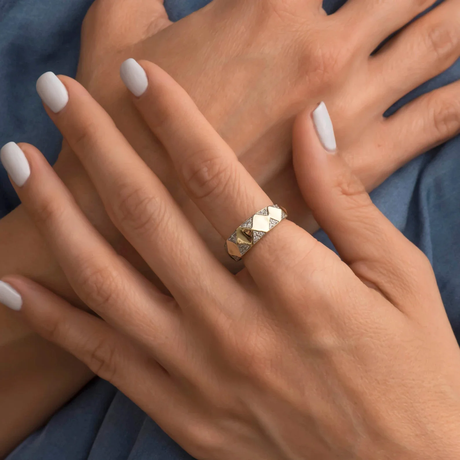 Triangle Statement Ring — additional product image 2 from AntEva Crafts