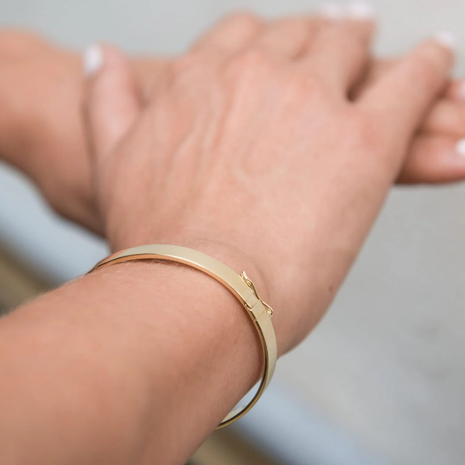 Plain Hinged Bangle 6mm — additional product image 2 from AntEva Crafts