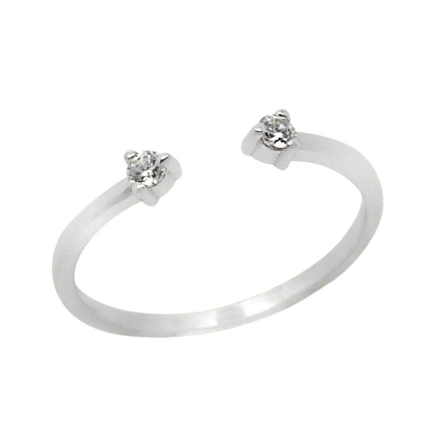 Double Open Diamond Ring — additional product image 4 from AntEva Crafts