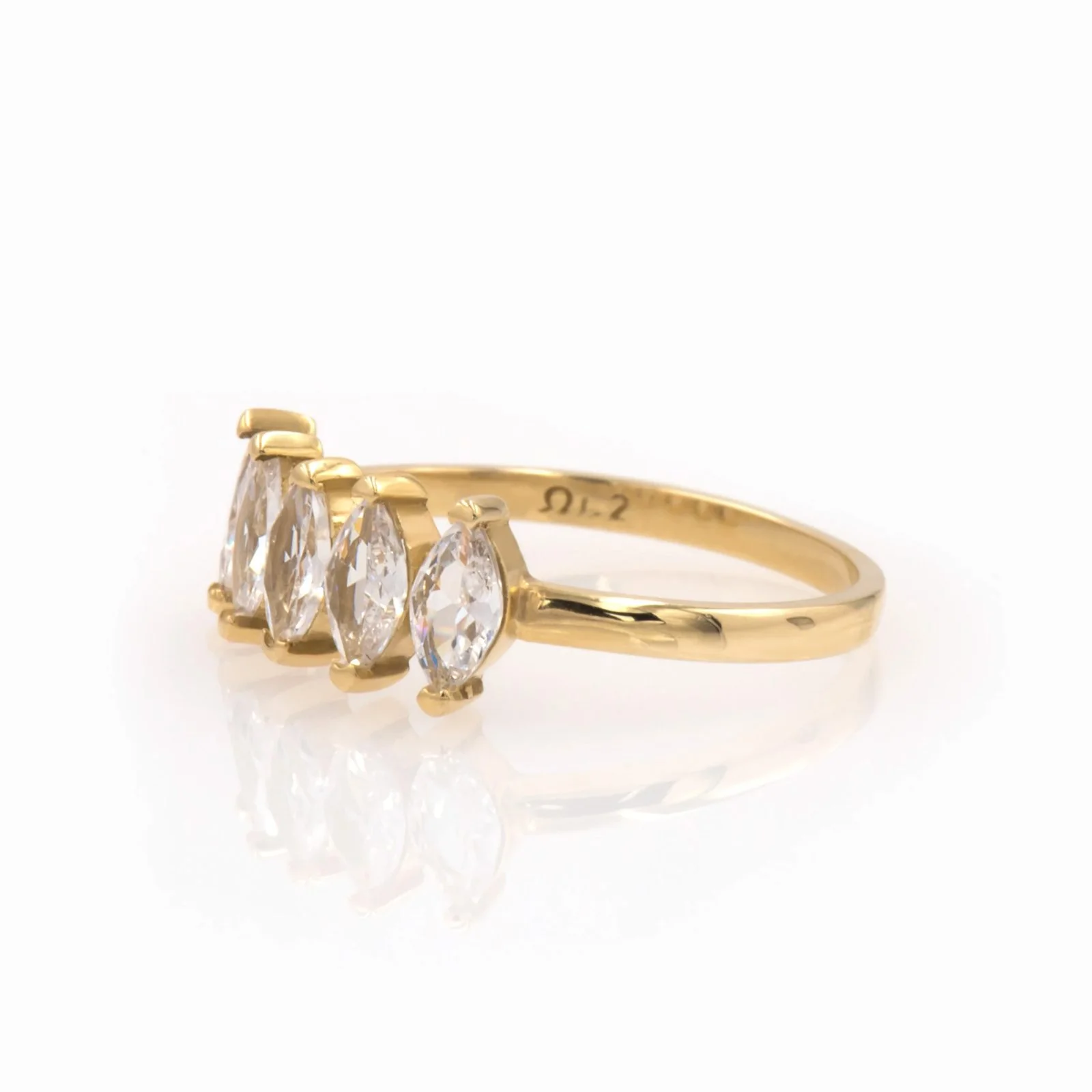 Marquise Wedding Ring — additional product image 3 from AntEva Crafts