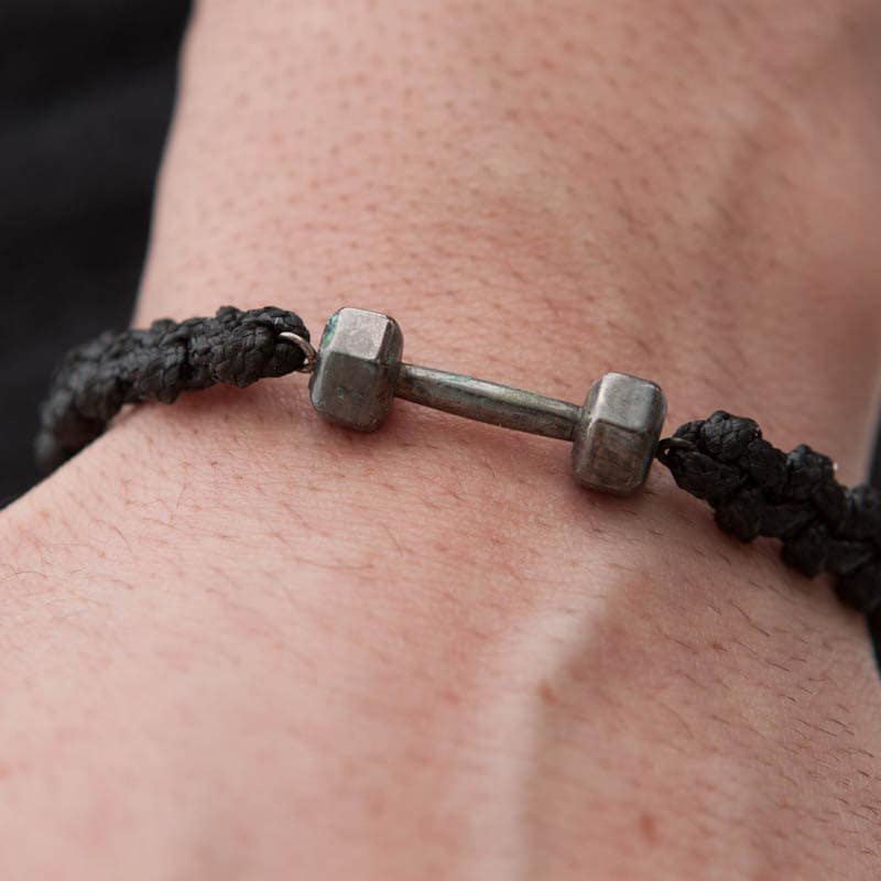 Silver Dumbbell Bracelet — additional product image 4 from AntEva Crafts