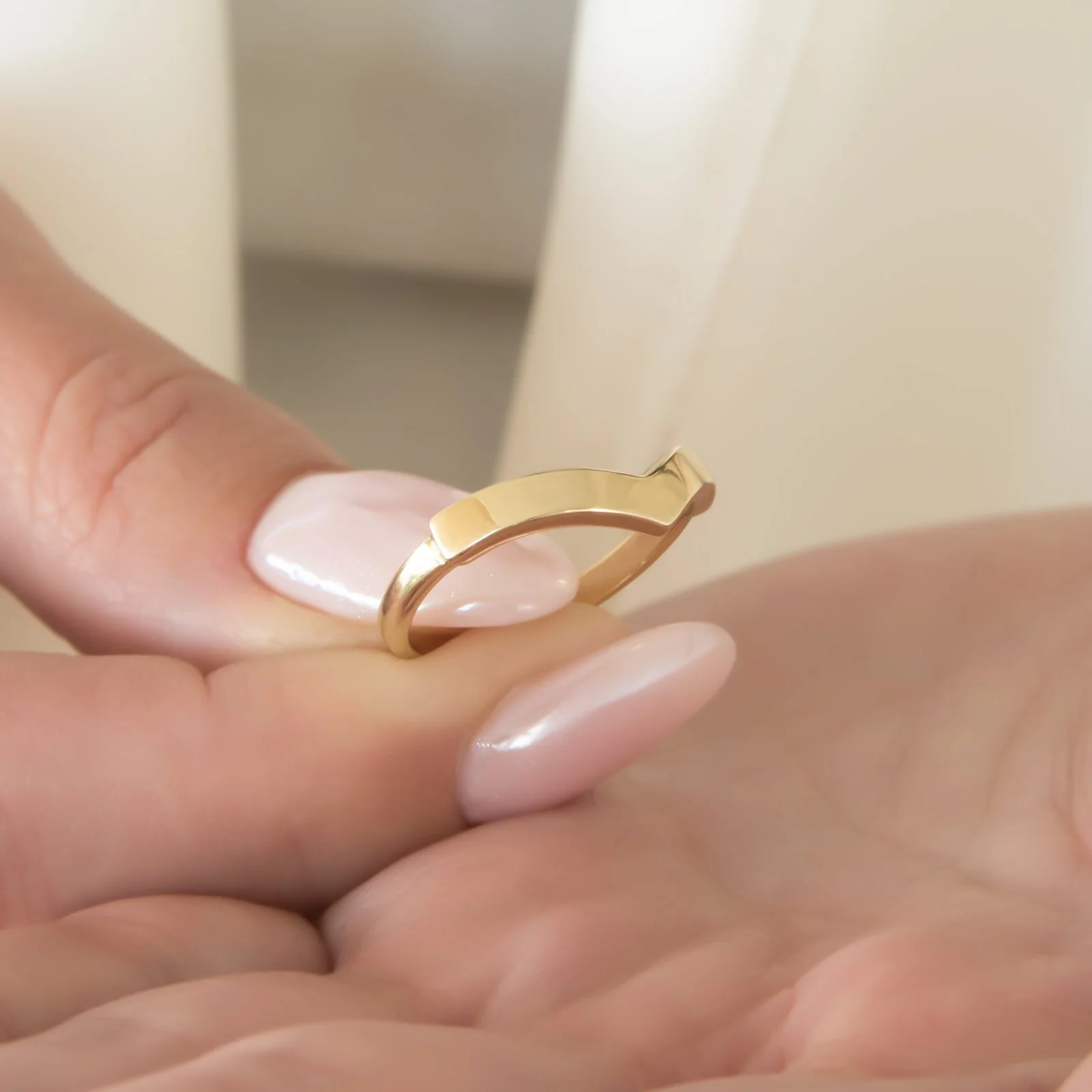 Minimalist V Ring — additional product image 3 from AntEva Crafts
