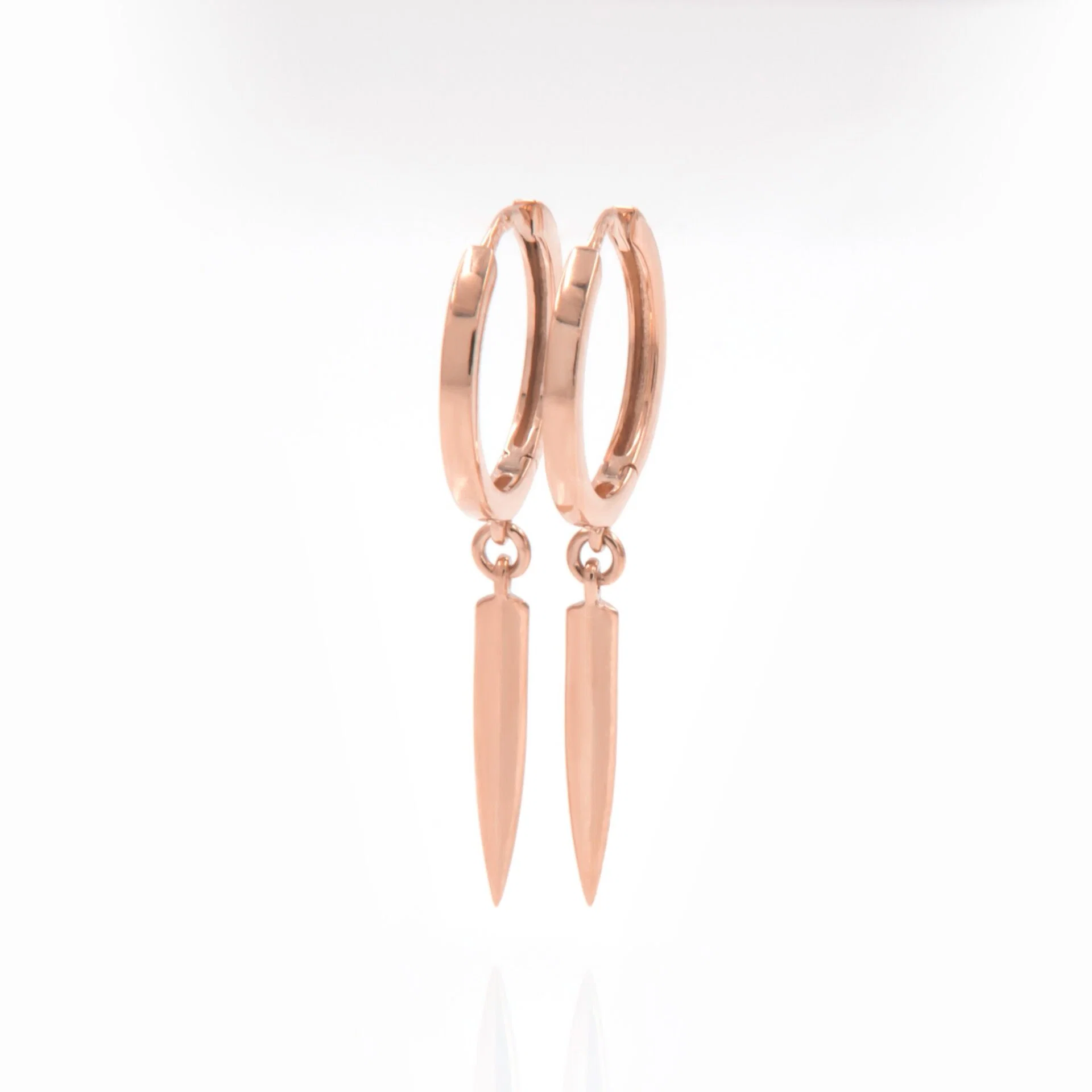Single Spike Hoop Earrings — additional product image 5 from AntEva Crafts