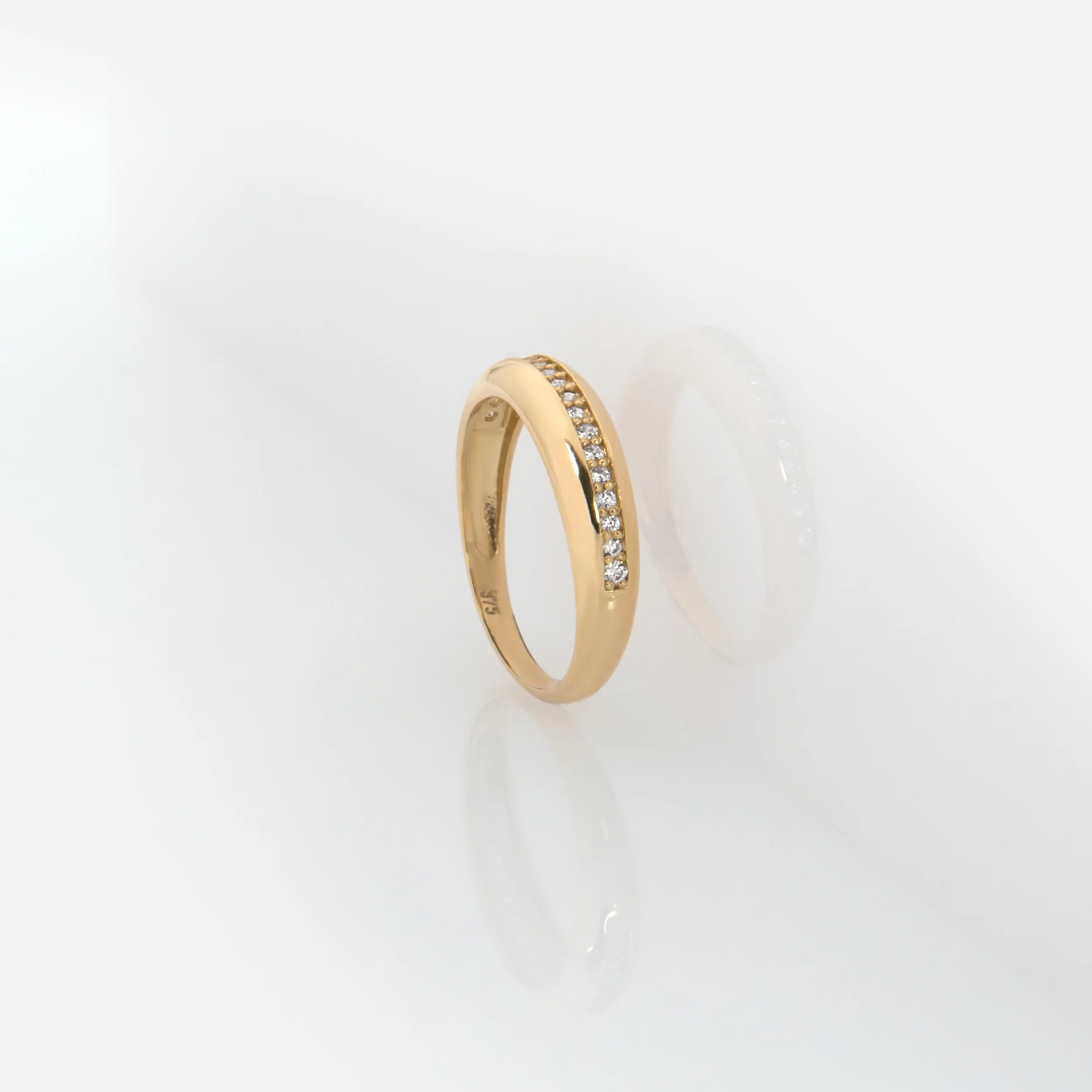 Dome Sparkle Line Ring — additional product image 3 from AntEva Crafts