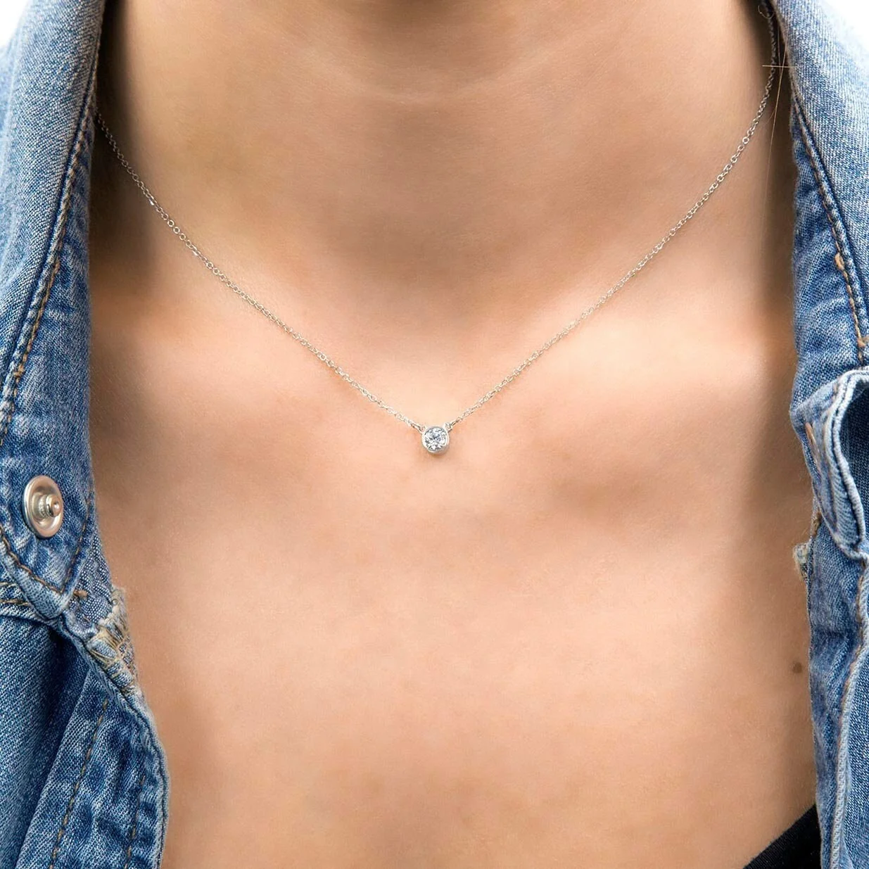Solitaire Gemstone Necklace — additional product image 2 from AntEva Crafts