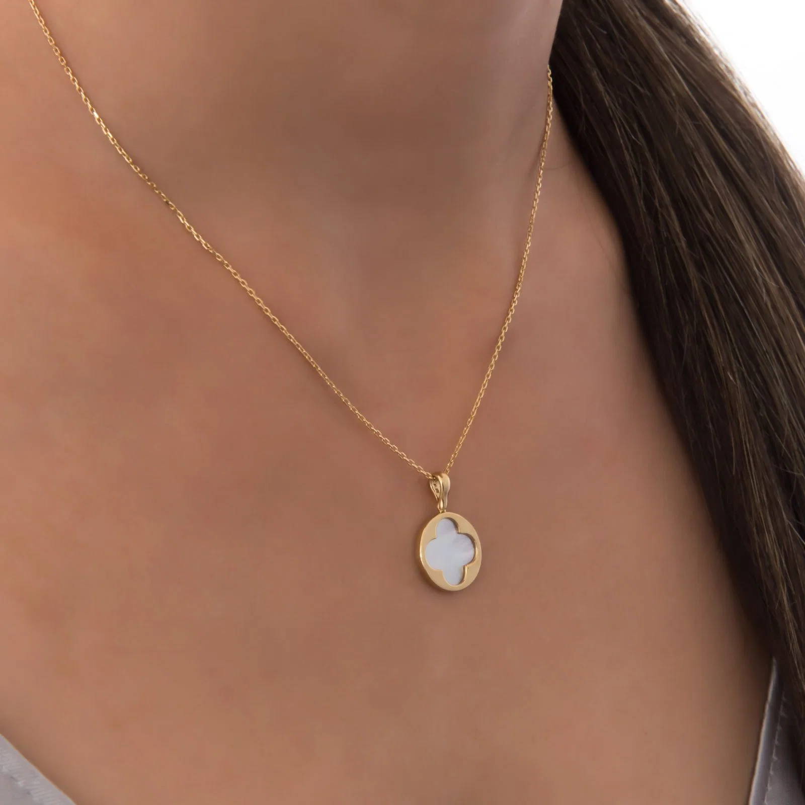 Mother of Pearl Cross Pendant — additional product image 2 from AntEva Crafts