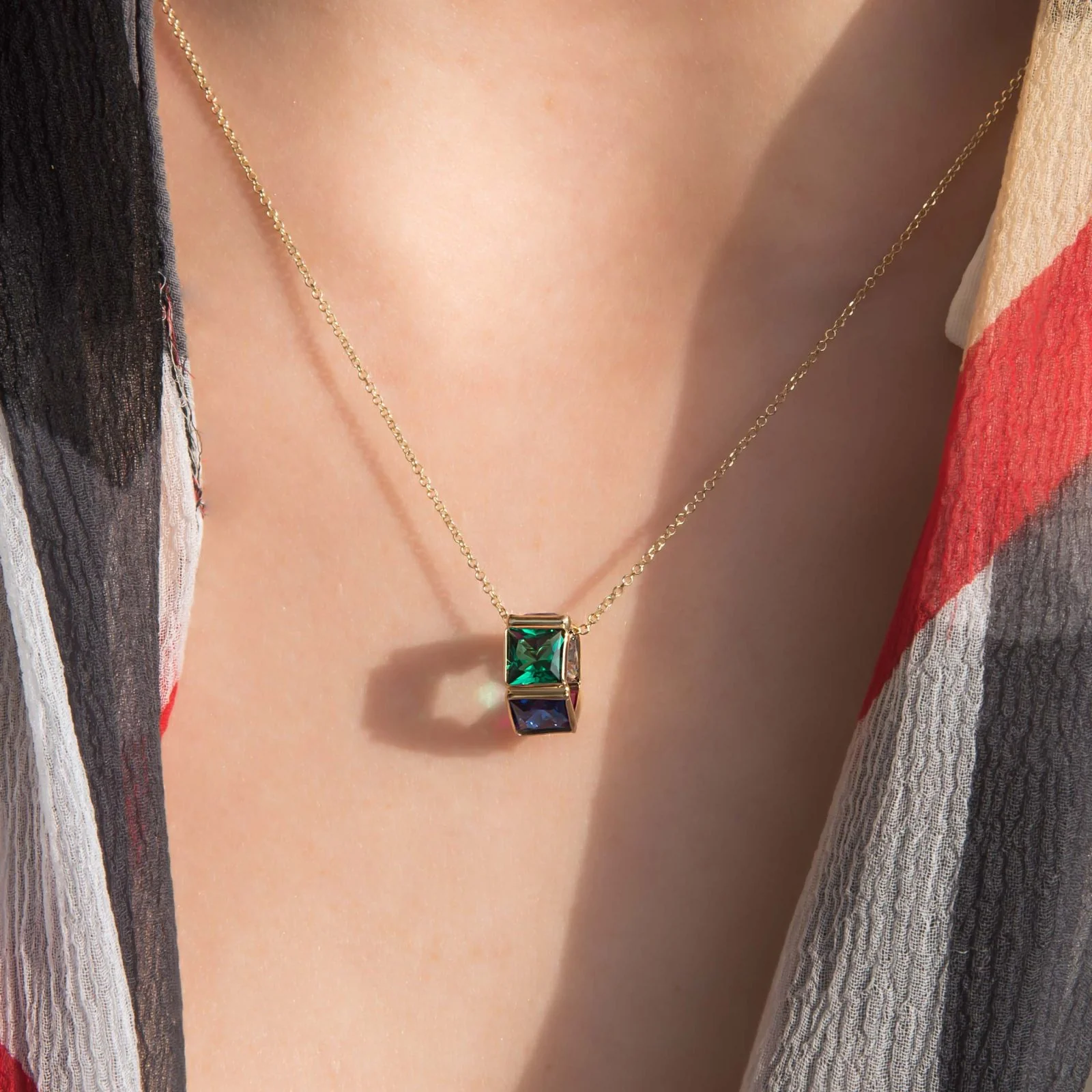 Colourful Rainbow Necklace — additional product image 6 from AntEva Crafts