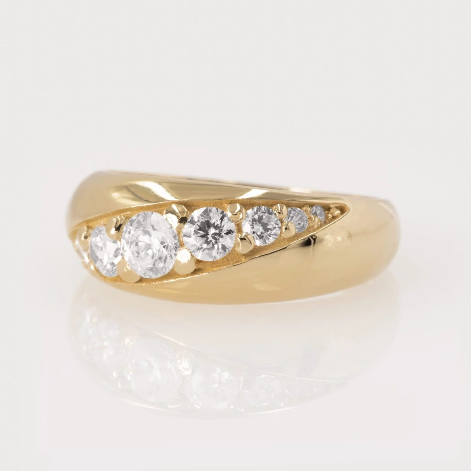 Gemstone Twist Signet Ring — additional product image 6 from AntEva Crafts