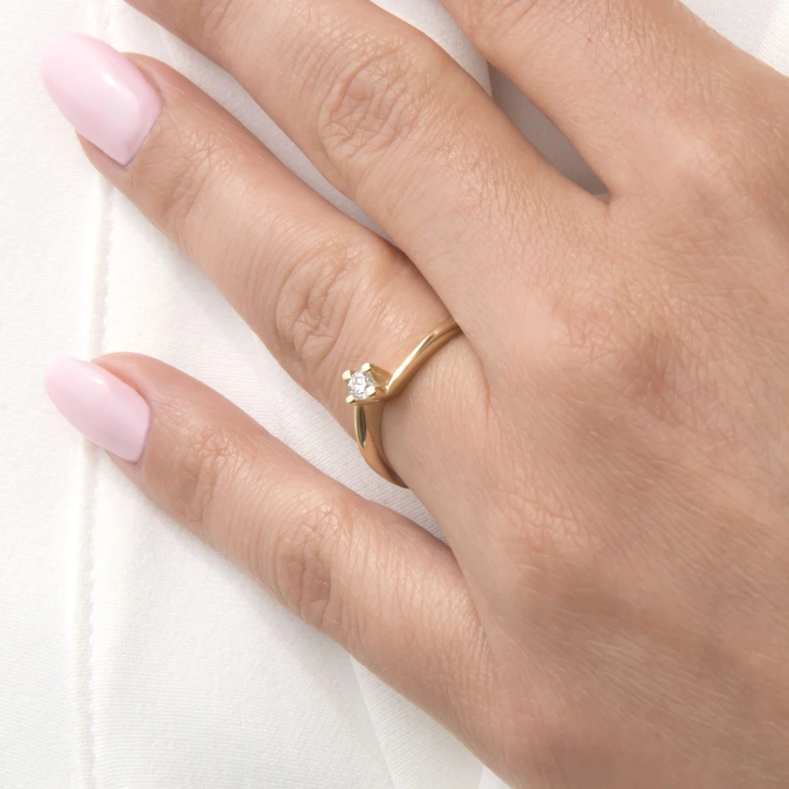 Solitaire Diamond Ring — additional product image 3 from AntEva Crafts