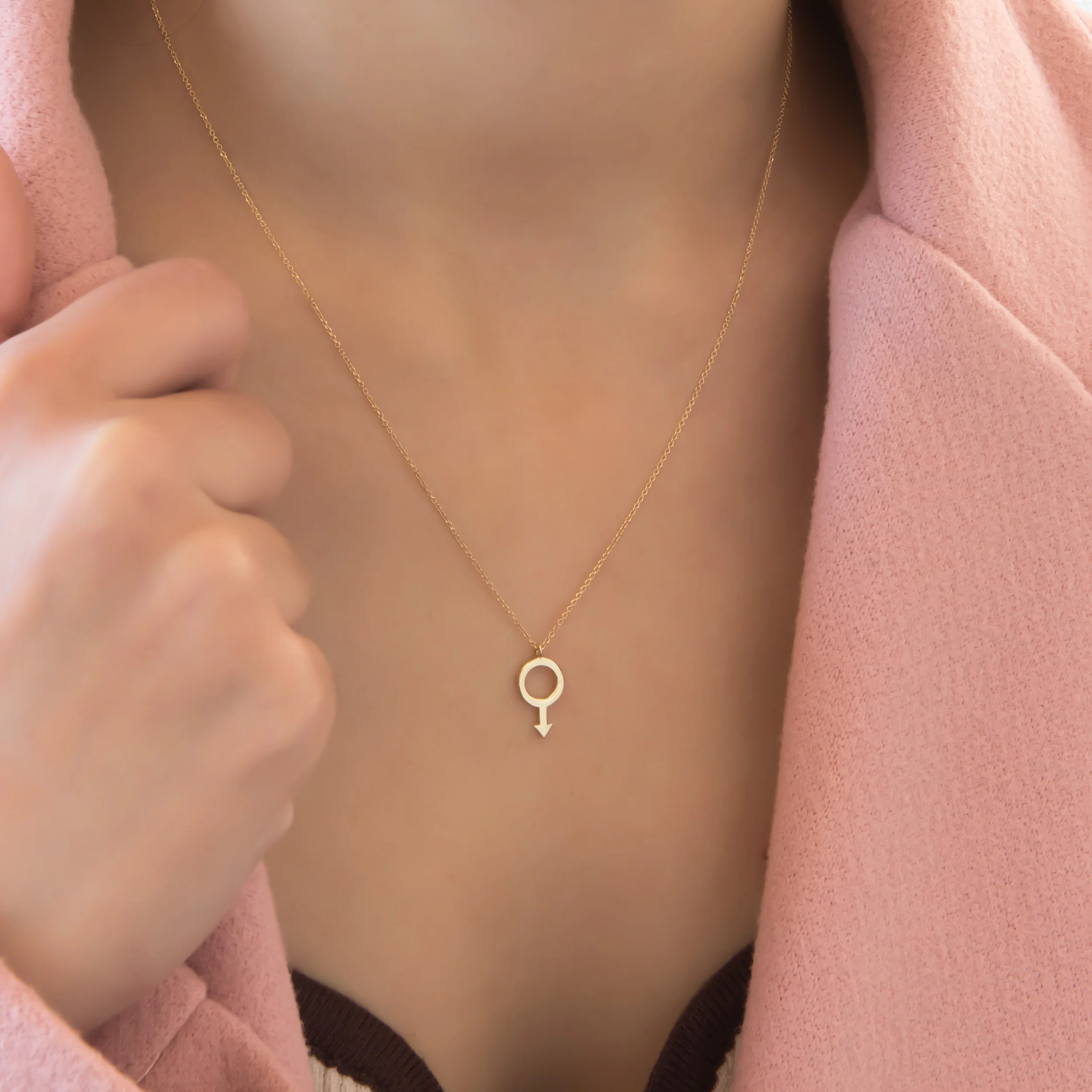 Mars Symbol Necklace — additional product image 2 from AntEva Crafts