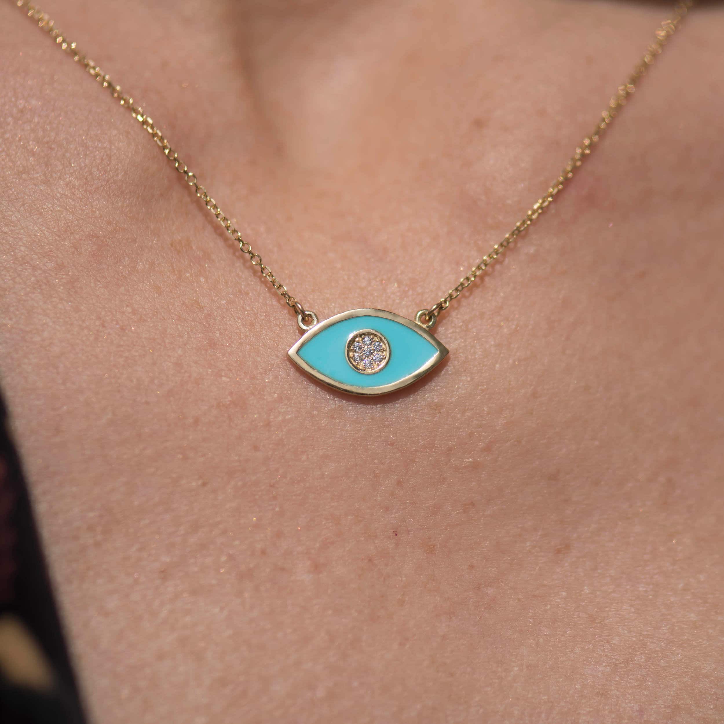 Evil Eye Chain Necklace — additional product image 2 from AntEva Crafts