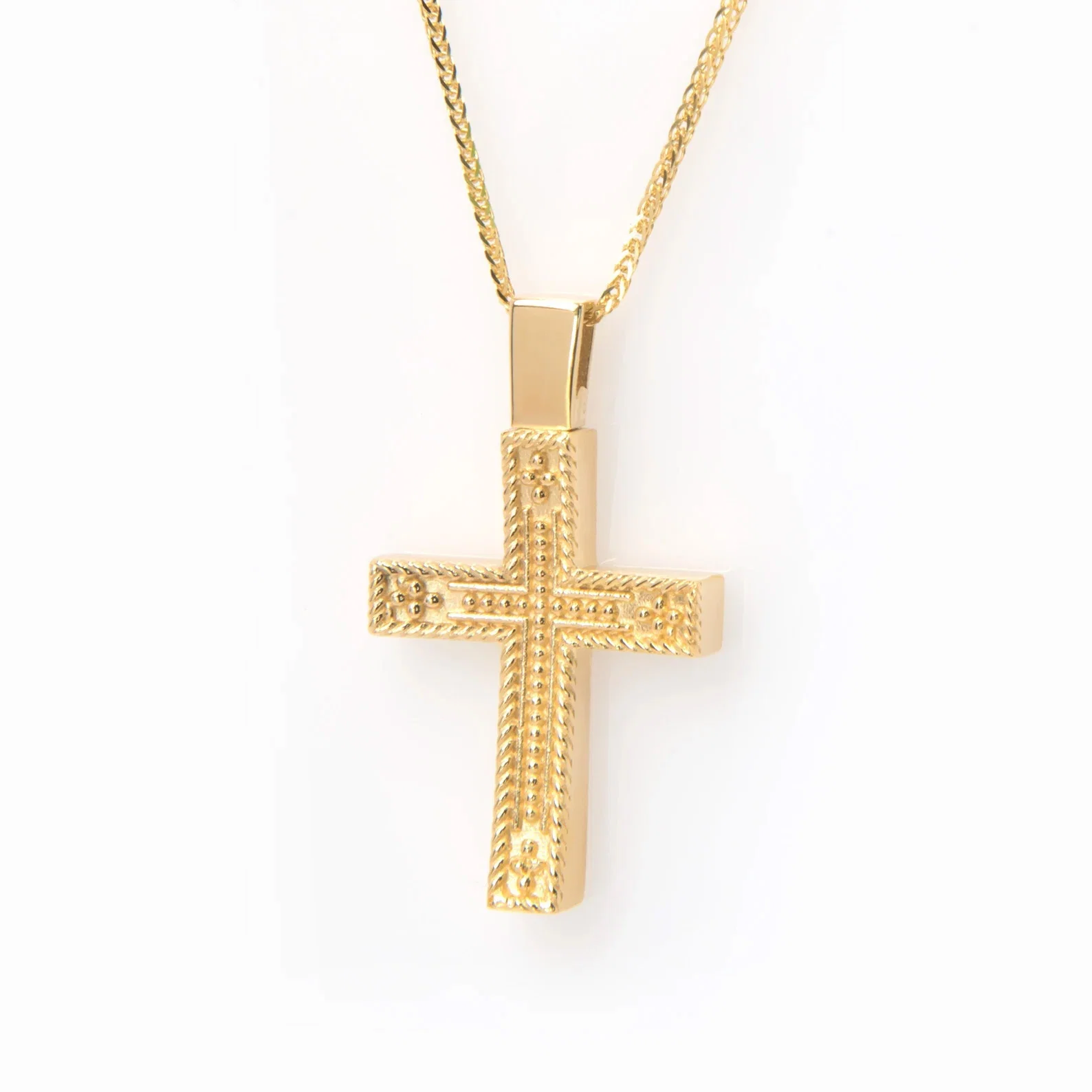 Milgrain Cross Pendant — additional product image 2 from AntEva Crafts