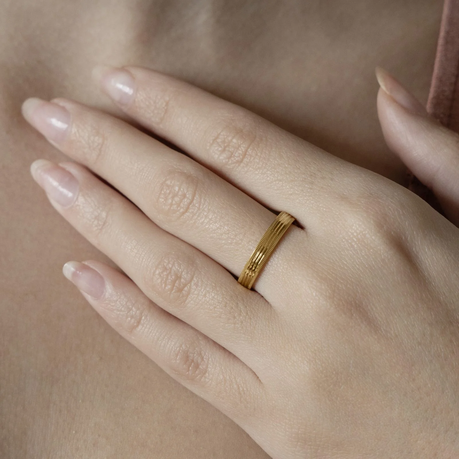 Striped Wedding Band — additional product image 4 from AntEva Crafts