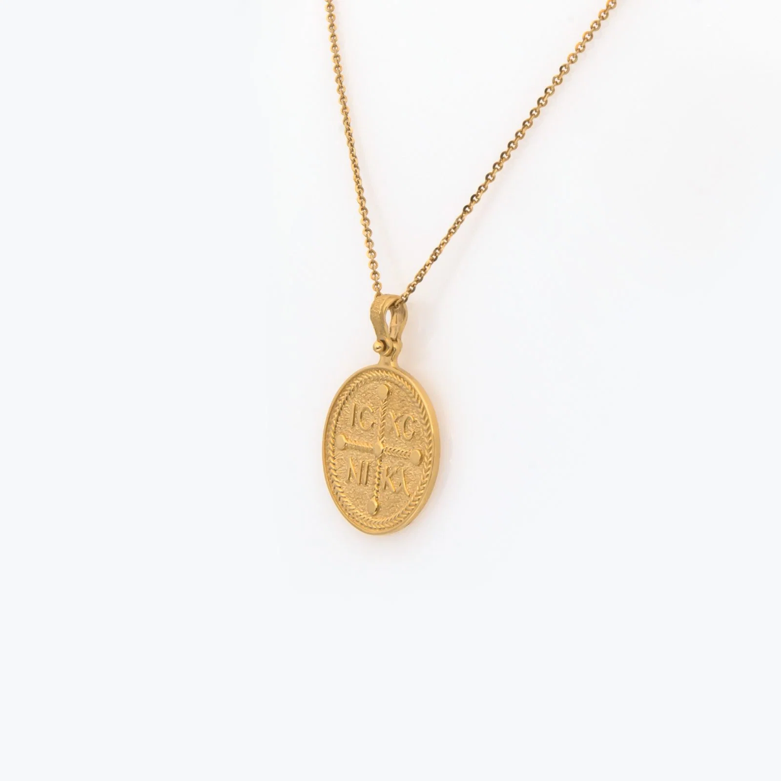 Orthodox Christian Coin Double sided Necklace — additional product image 8 from AntEva Crafts