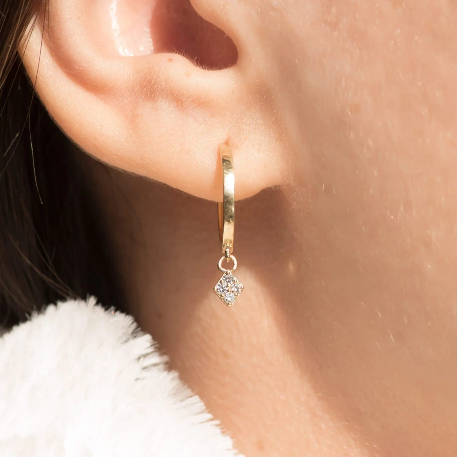 Hanging Marquise Earrings — additional product image 3 from AntEva Crafts