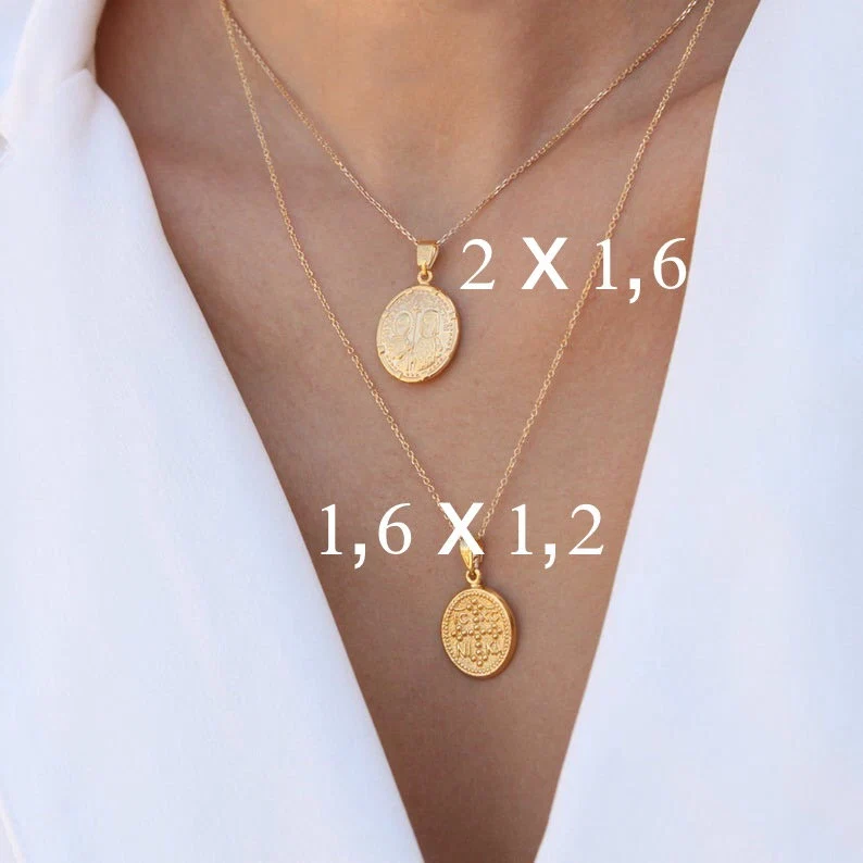 Christian Oval Cross Necklace — additional product image 7 from AntEva Crafts