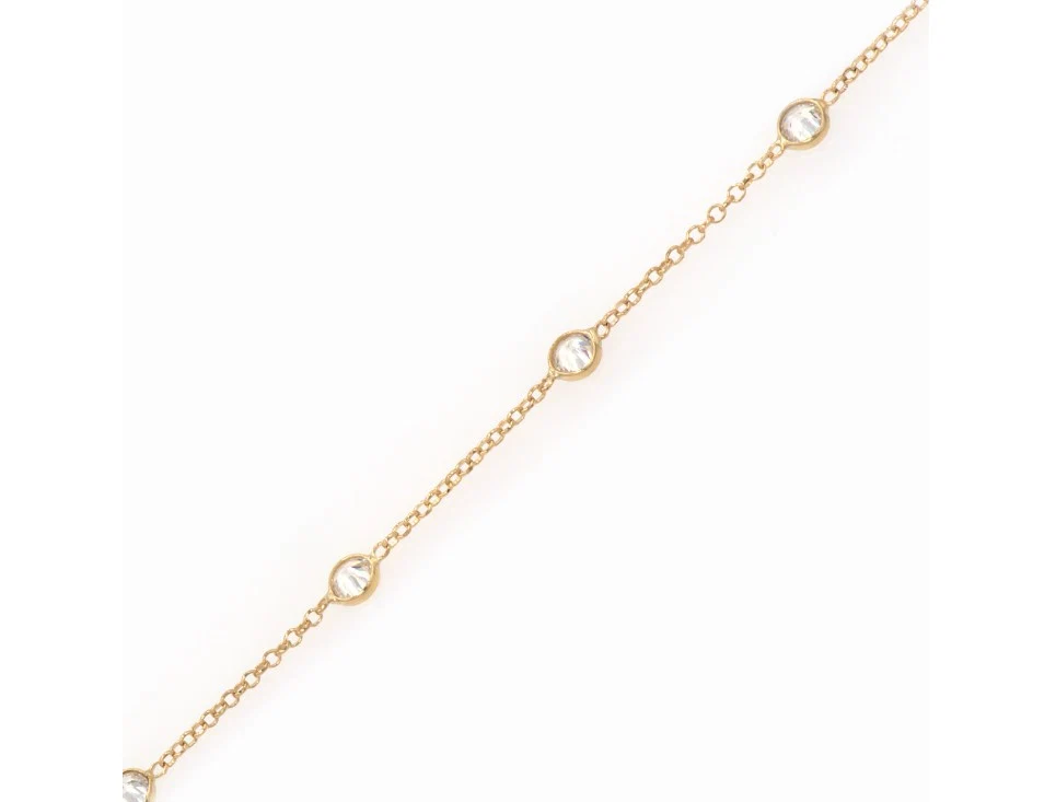 Dainty Cz Chain Necklace — additional product image 5 from AntEva Crafts