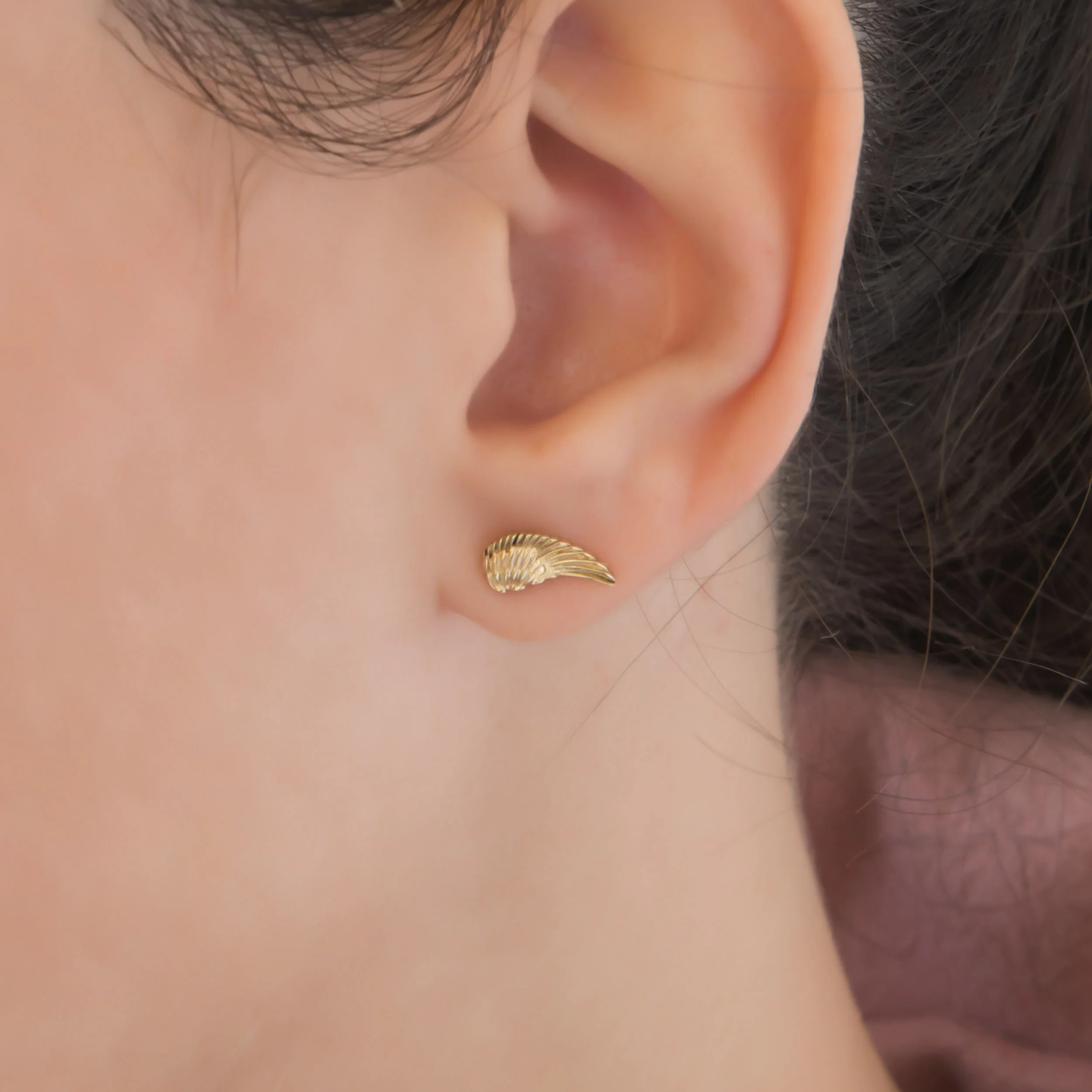 Angel Wings Stud Earrings — additional product image 2 from AntEva Crafts
