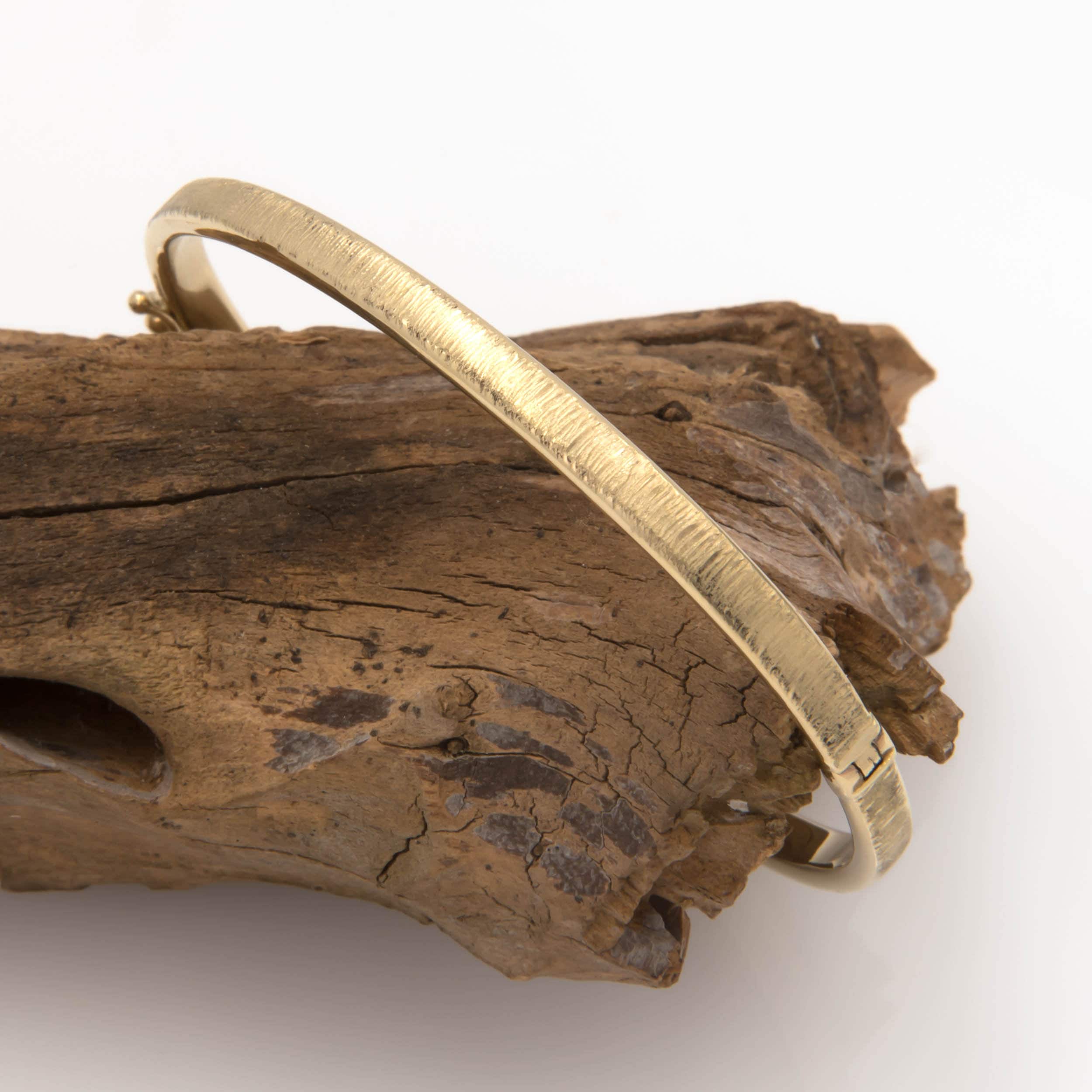 Plain Flat Oval Bracelet with Matte Satin Finish — additional product image 8 from AntEva Crafts