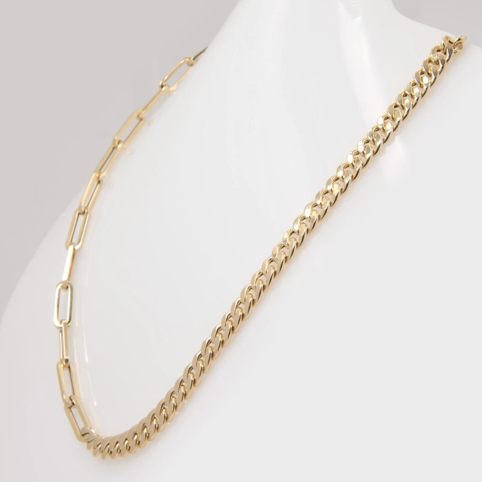 Oval Link Elongated Necklace — additional product image 7 from AntEva Crafts