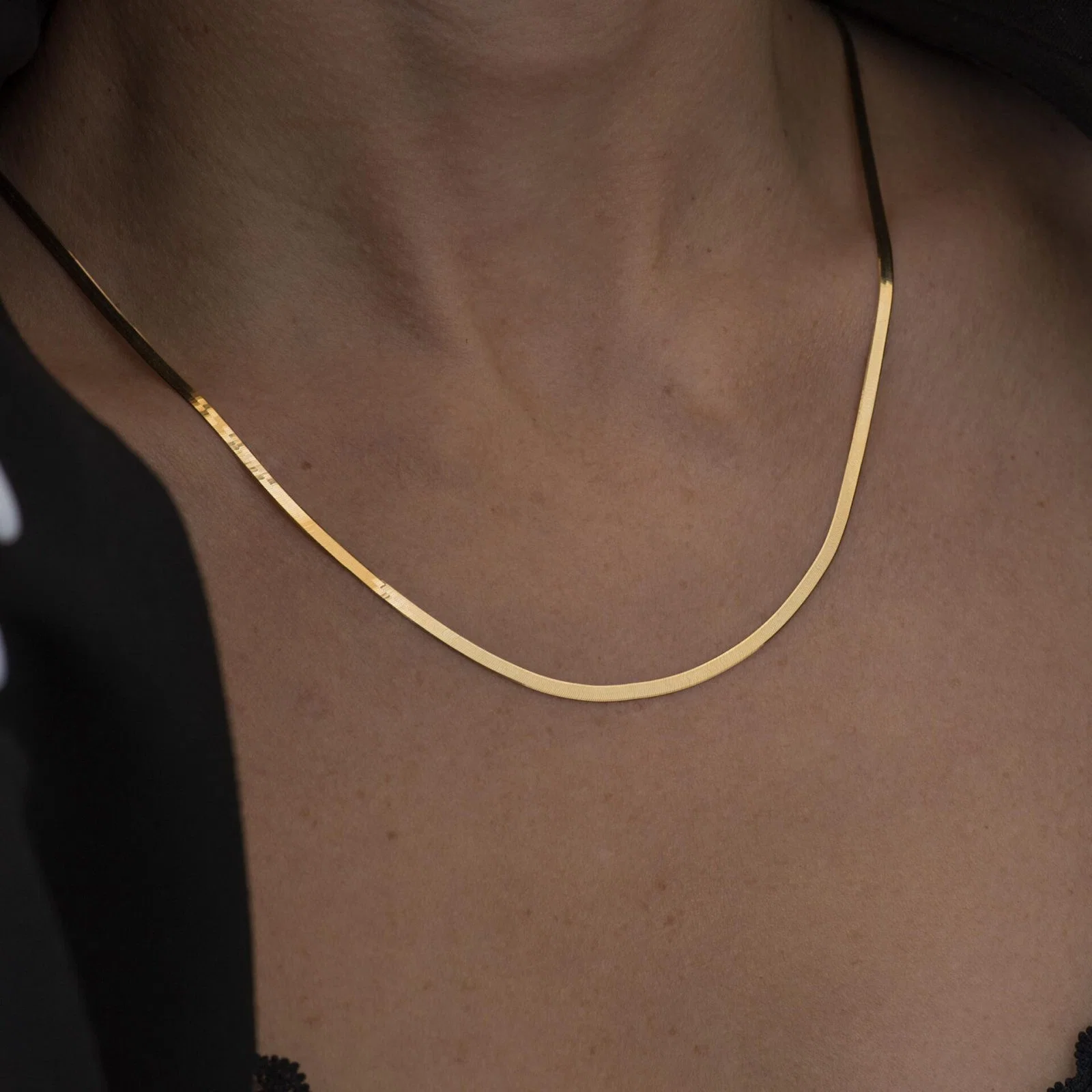 Herringbone Snake Chain 3mm — additional product image 5 from AntEva Crafts
