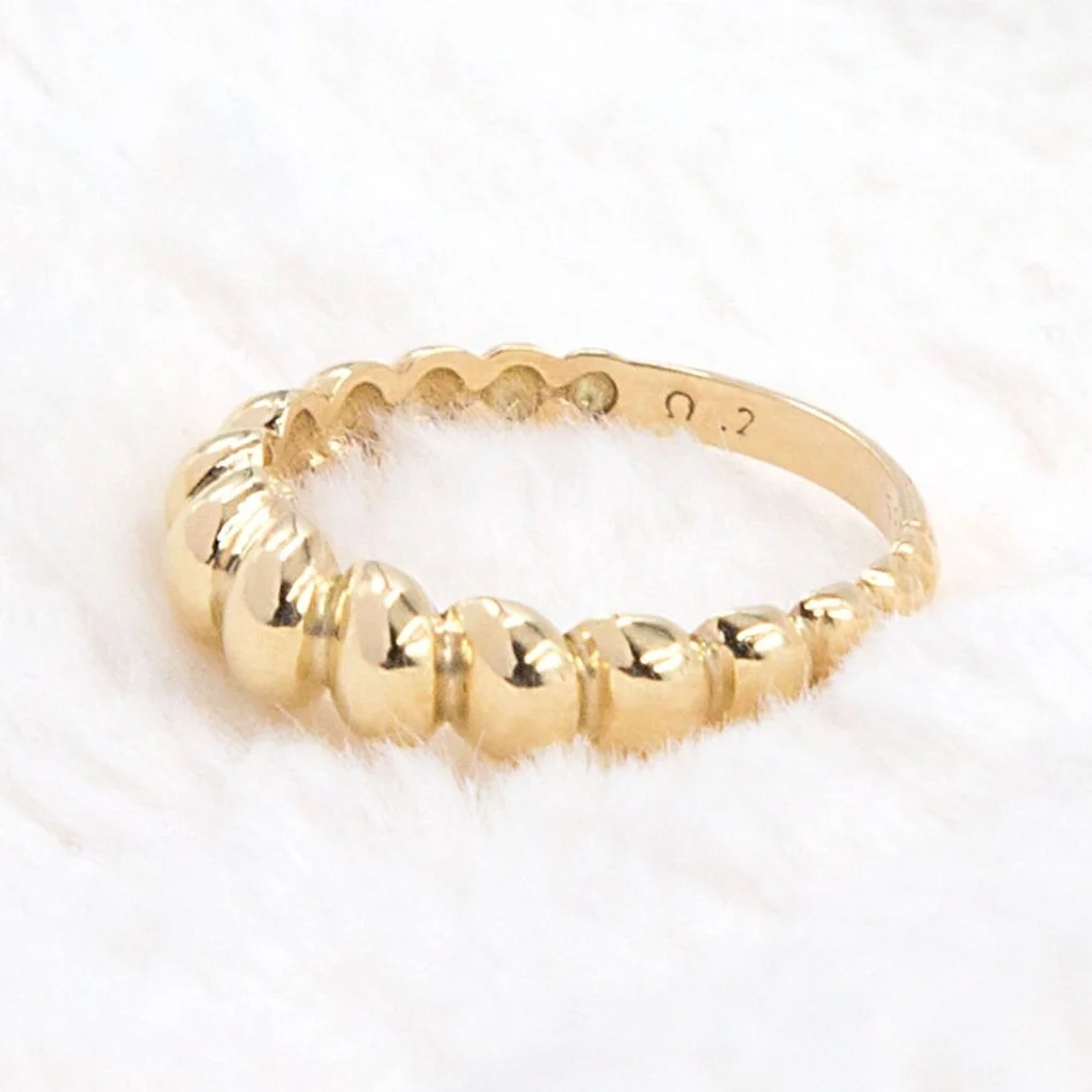 Dome Croissant Ring — additional product image 8 from AntEva Crafts