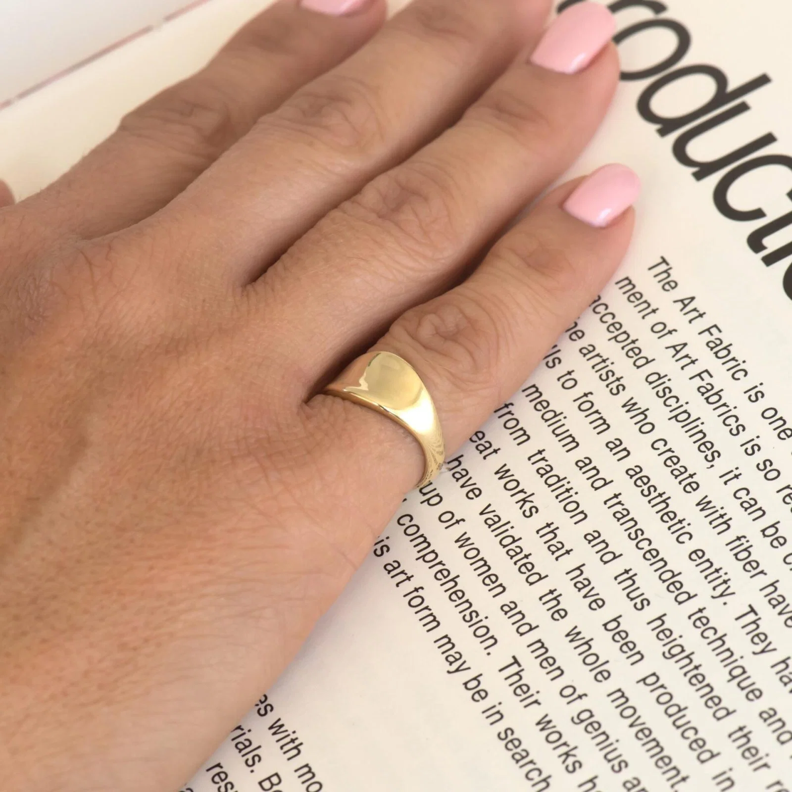 Personalized Pinky Signet Ring — additional product image 4 from AntEva Crafts