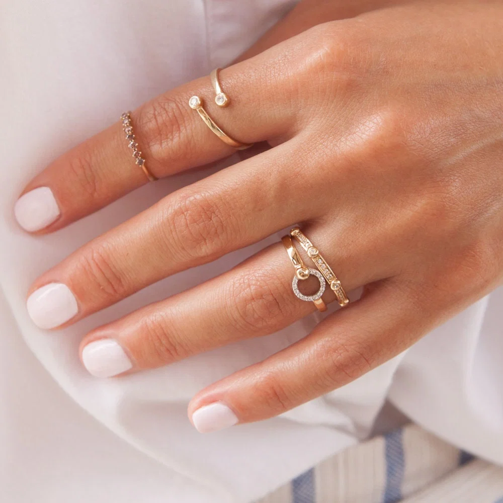 Half Eternity Diamond Ring — additional product image 5 from AntEva Crafts