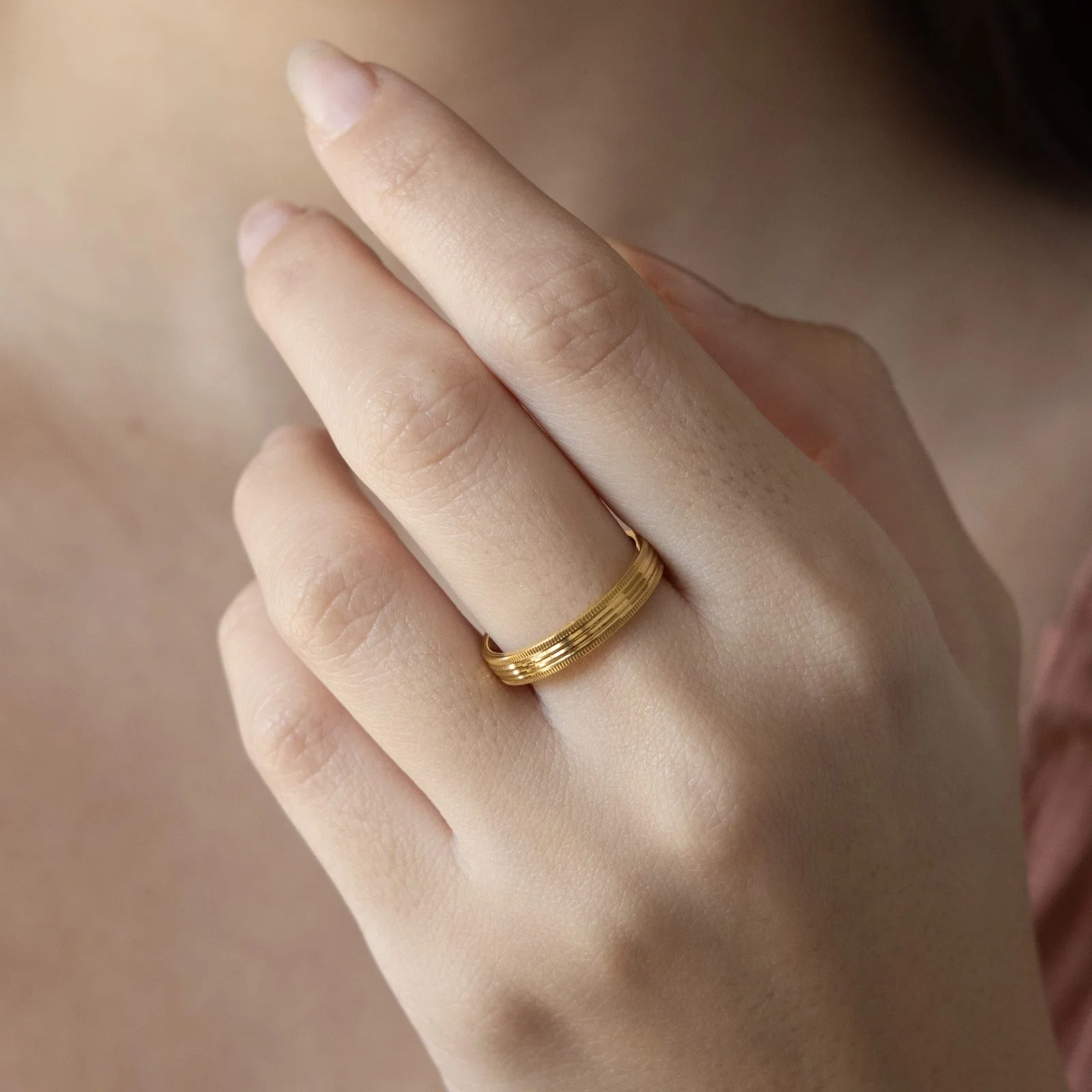 Striped Wedding Band — additional product image 3 from AntEva Crafts