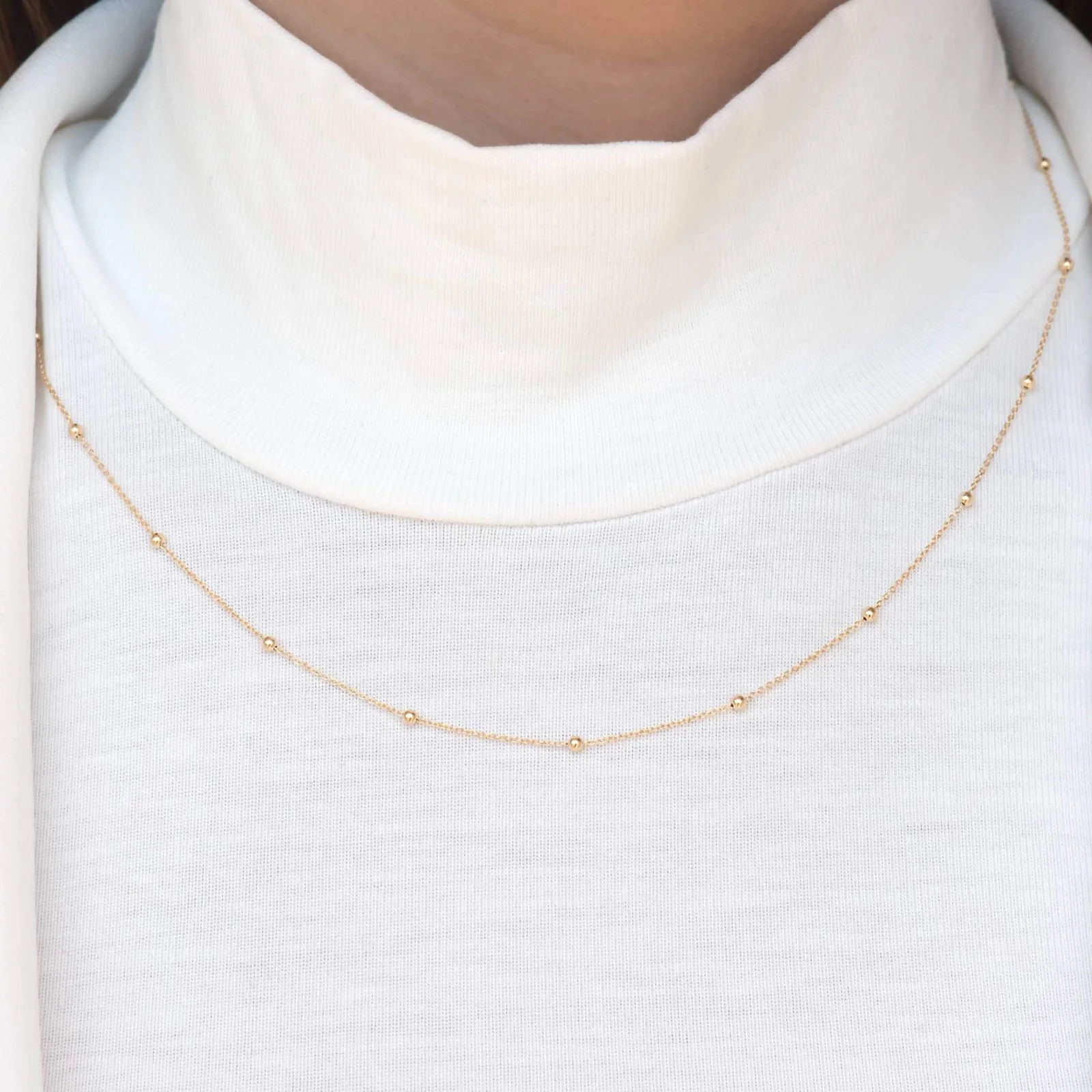 Beaded Chain Necklace — additional product image 6 from AntEva Crafts
