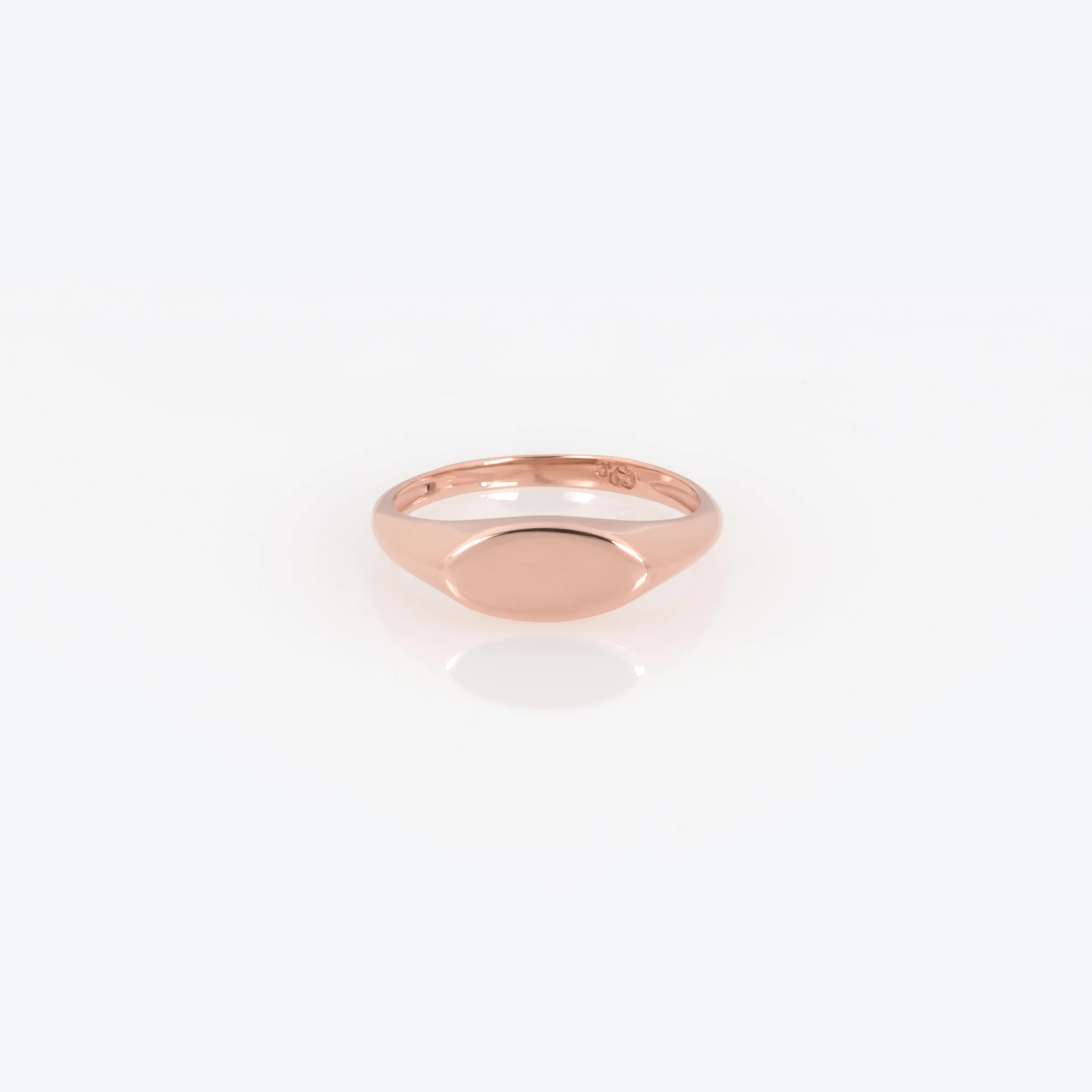 Personalized Signet Oval Ring — additional product image 4 from AntEva Crafts