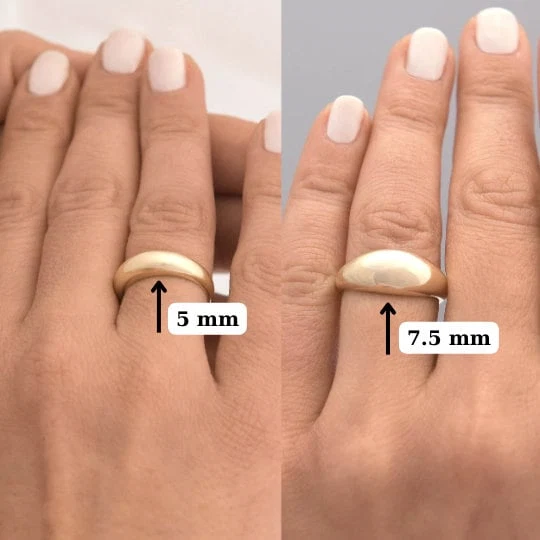 Classic Dome 14k Gold Vermeil Ring — additional product image 7 from AntEva Crafts